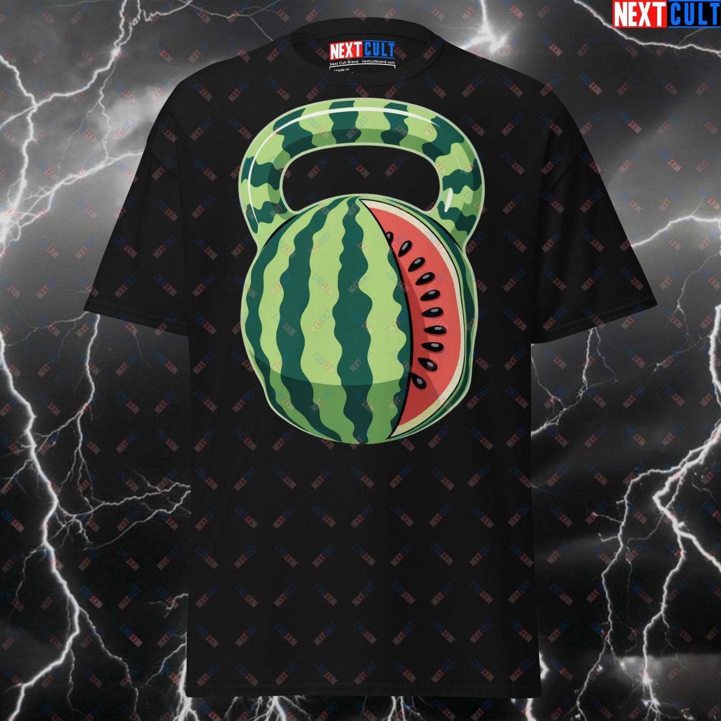 Funny Gym Shirt - Watermelon Kettlebell Pump Cover T-Shirt for Lifters, Gymbros & Fitness Meme Lovers T-shirts Fast Food Fitness Functional Fitness Gym Kettlebell Pump Cover Workout Next Cult Brand