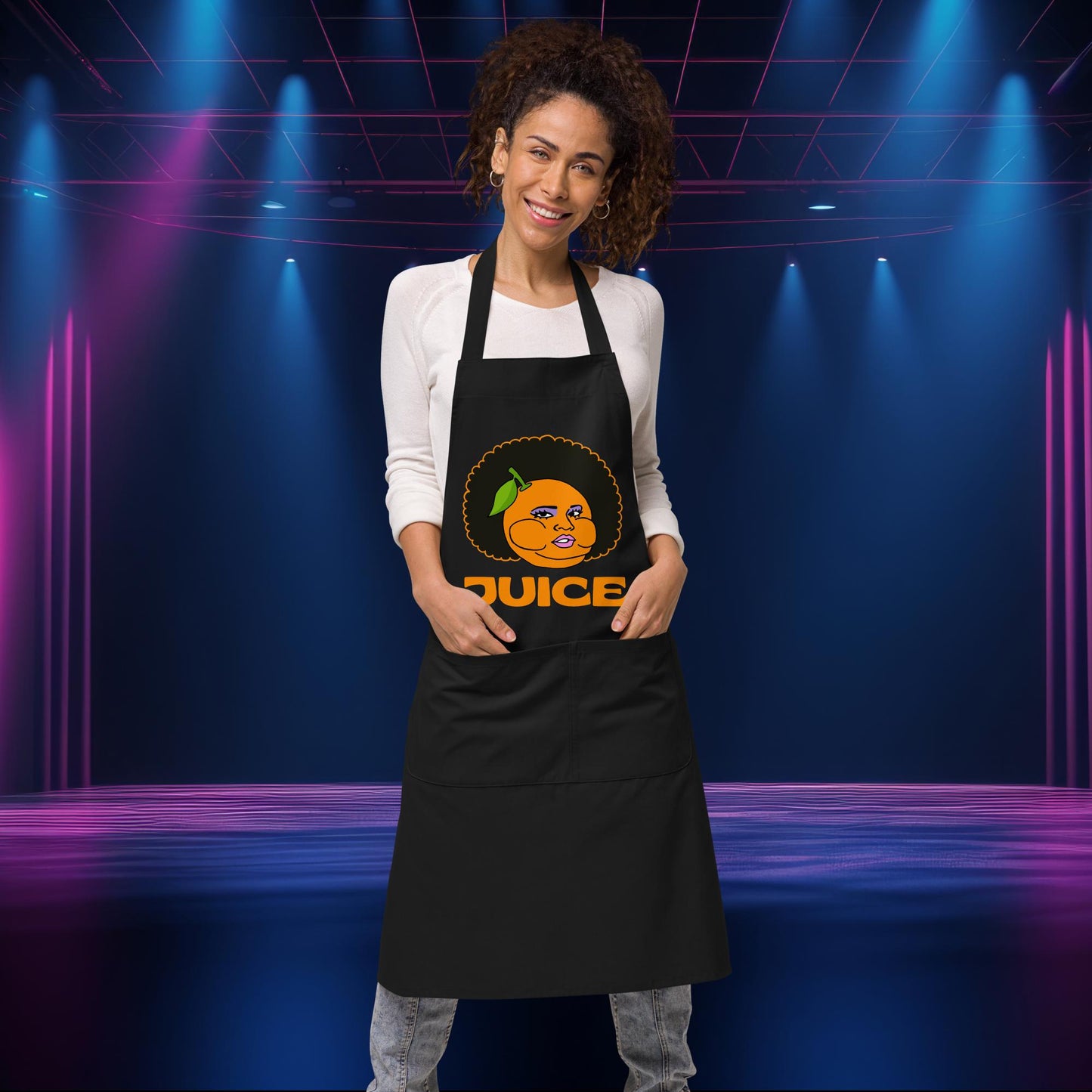Blame It On My Juice Lizzo Merch Lizzo Gift Song Lyrics Lizzo Organic cotton apron Black Aprons Lizzo Music Next Cult Brand