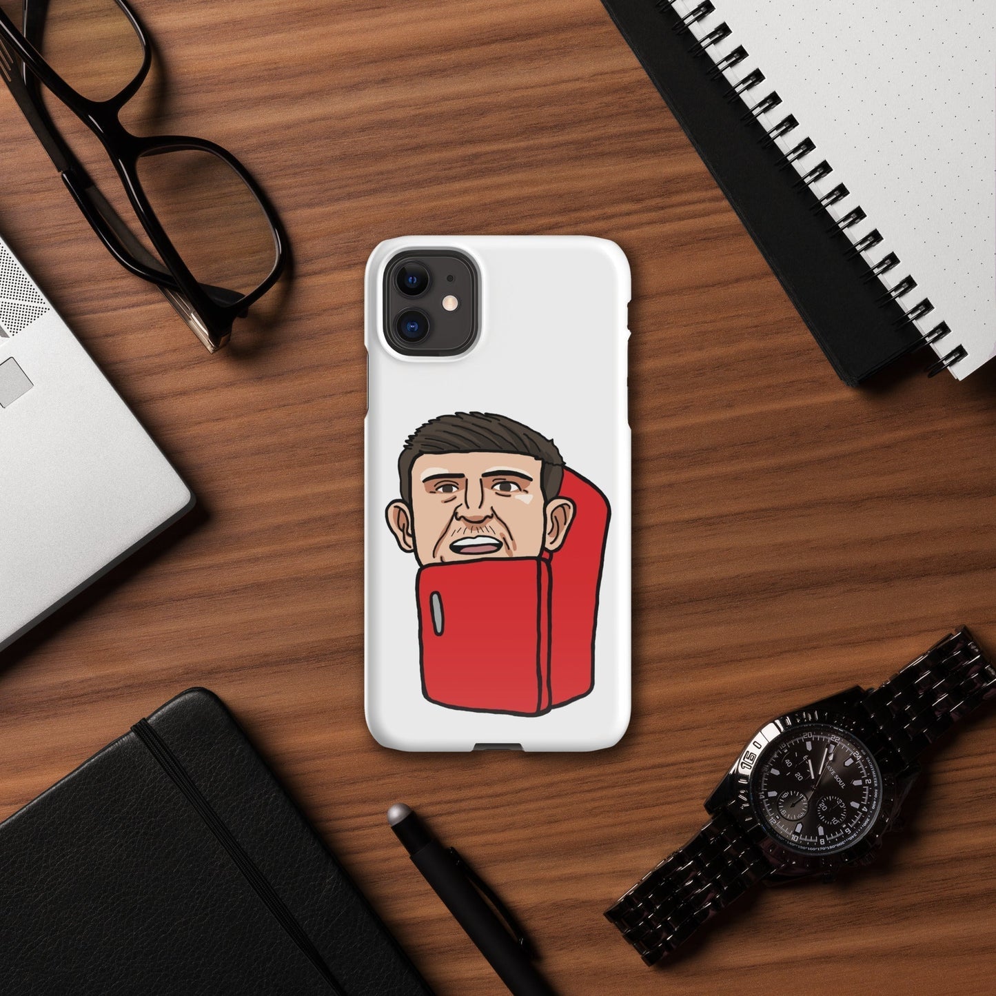 Harry ''The Fridge'' Maguire Snap Case for iPhone® Glossy iPhone 11 Mobile Phone Cases Football Harry Maguire Manchester United The Fridge Next Cult Brand