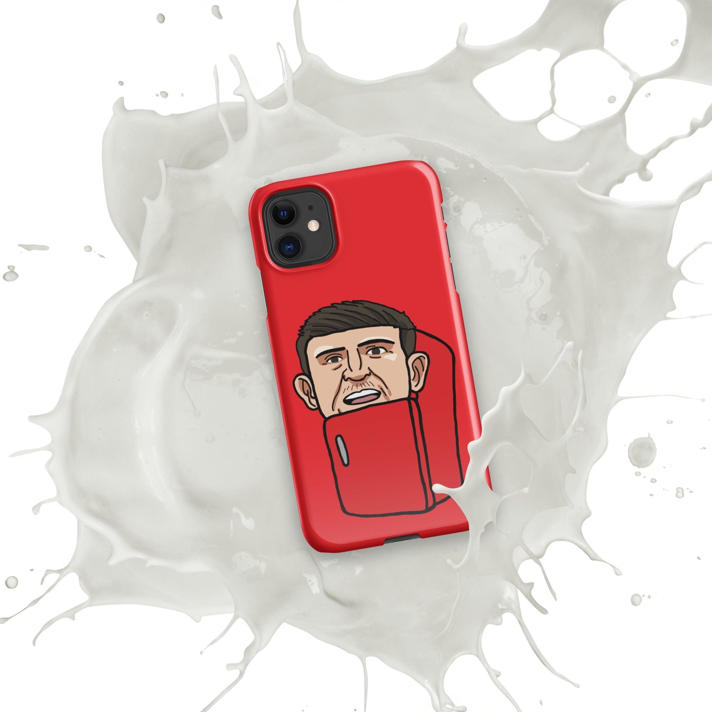Harry ''The Fridge'' Maguire Snap Case for iPhone® Red Glossy iPhone 11 Mobile Phone Cases Football Harry Maguire Manchester United The Fridge Next Cult Brand