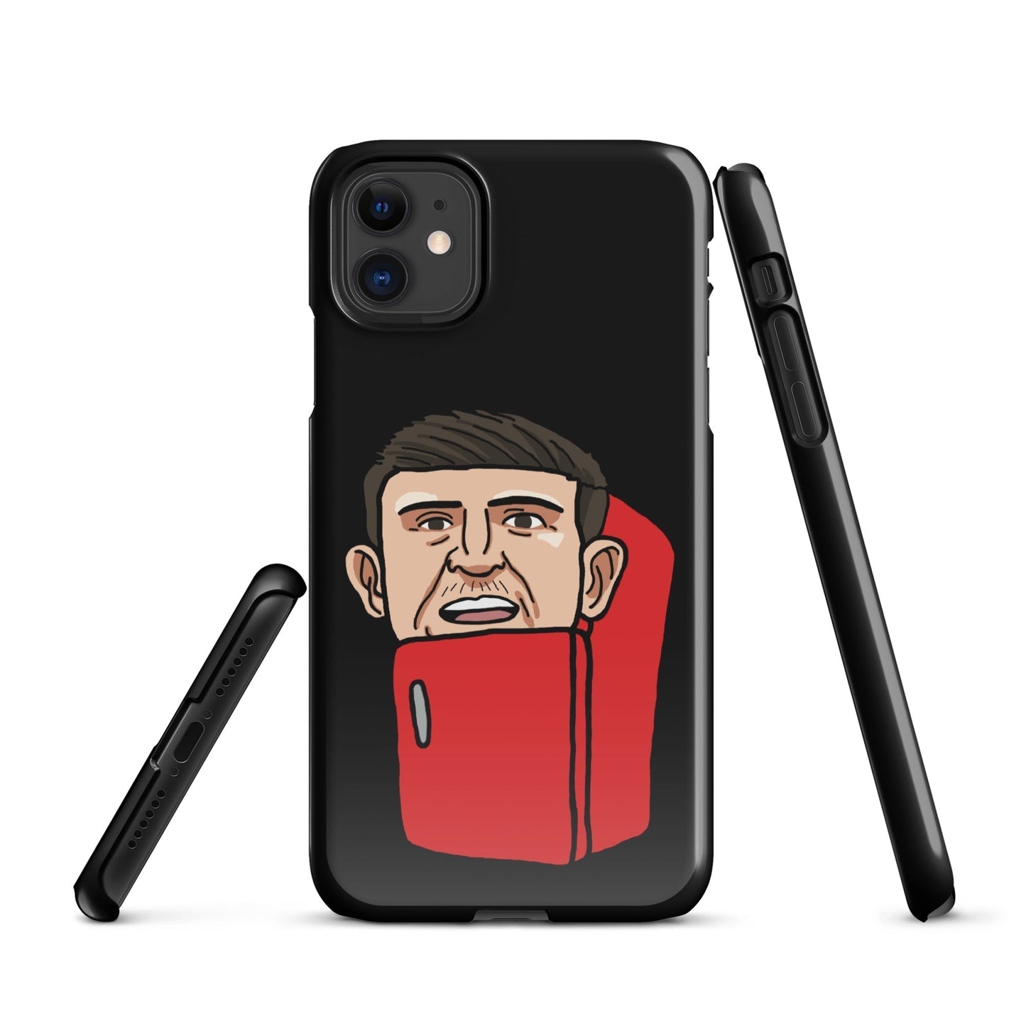 Harry ''The Fridge'' Maguire Snap Case for iPhone® Black Glossy iPhone 11 Mobile Phone Cases Football Harry Maguire Manchester United The Fridge Next Cult Brand