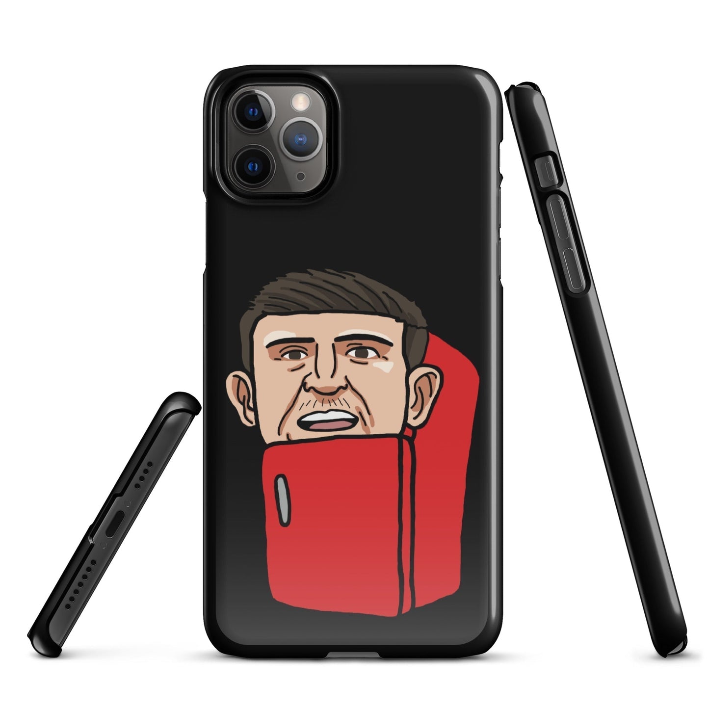 Harry ''The Fridge'' Maguire Snap Case for iPhone® Black Glossy iPhone 11 Pro Max Mobile Phone Cases Football Harry Maguire Manchester United The Fridge Next Cult Brand