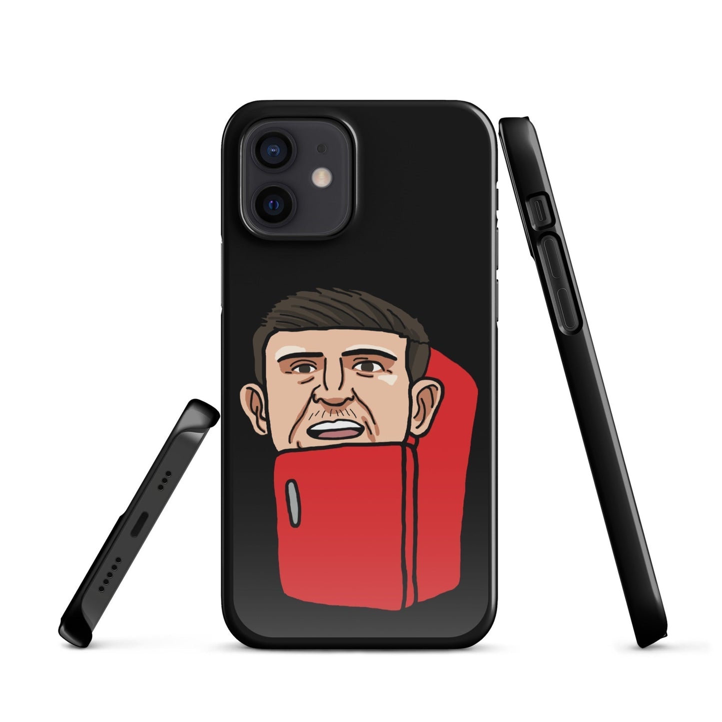 Harry ''The Fridge'' Maguire Snap Case for iPhone® Black Glossy iPhone 12 Mobile Phone Cases Football Harry Maguire Manchester United The Fridge Next Cult Brand