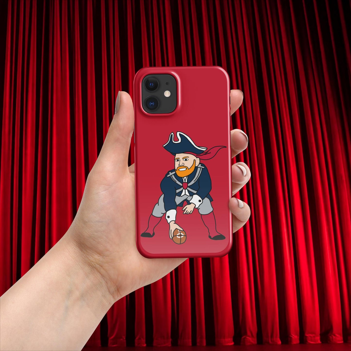 Bill Burrdy New England Patriots NFL Tom Brady Bill Burr Snap case for iPhone Glossy iPhone 12 Mini American Football Bill Burr Monday Morning Podcast New England Patriots NFL Podcasts Stand-up Comedy Next Cult Brand