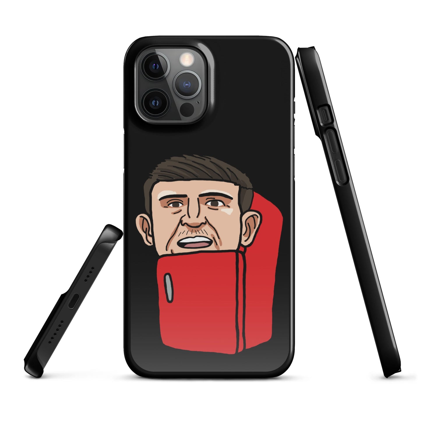 Harry ''The Fridge'' Maguire Snap Case for iPhone® Black Glossy iPhone 12 Pro Max Mobile Phone Cases Football Harry Maguire Manchester United The Fridge Next Cult Brand