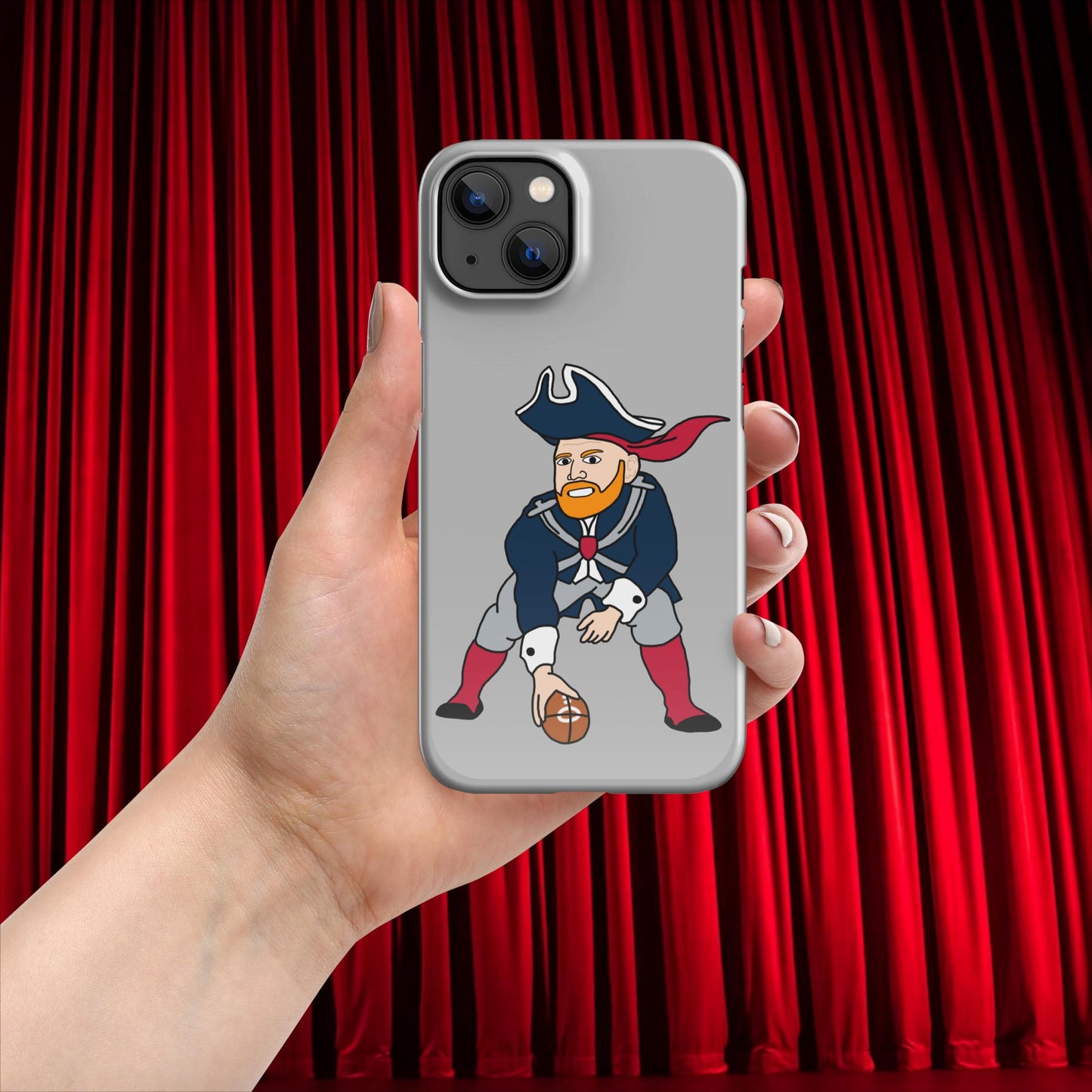 Bill Burrdy New England Patriots NFL Tom Brady Bill Burr Snap case for iPhone Glossy iPhone 13 American Football Bill Burr Monday Morning Podcast New England Patriots NFL Podcasts Stand-up Comedy Next Cult Brand