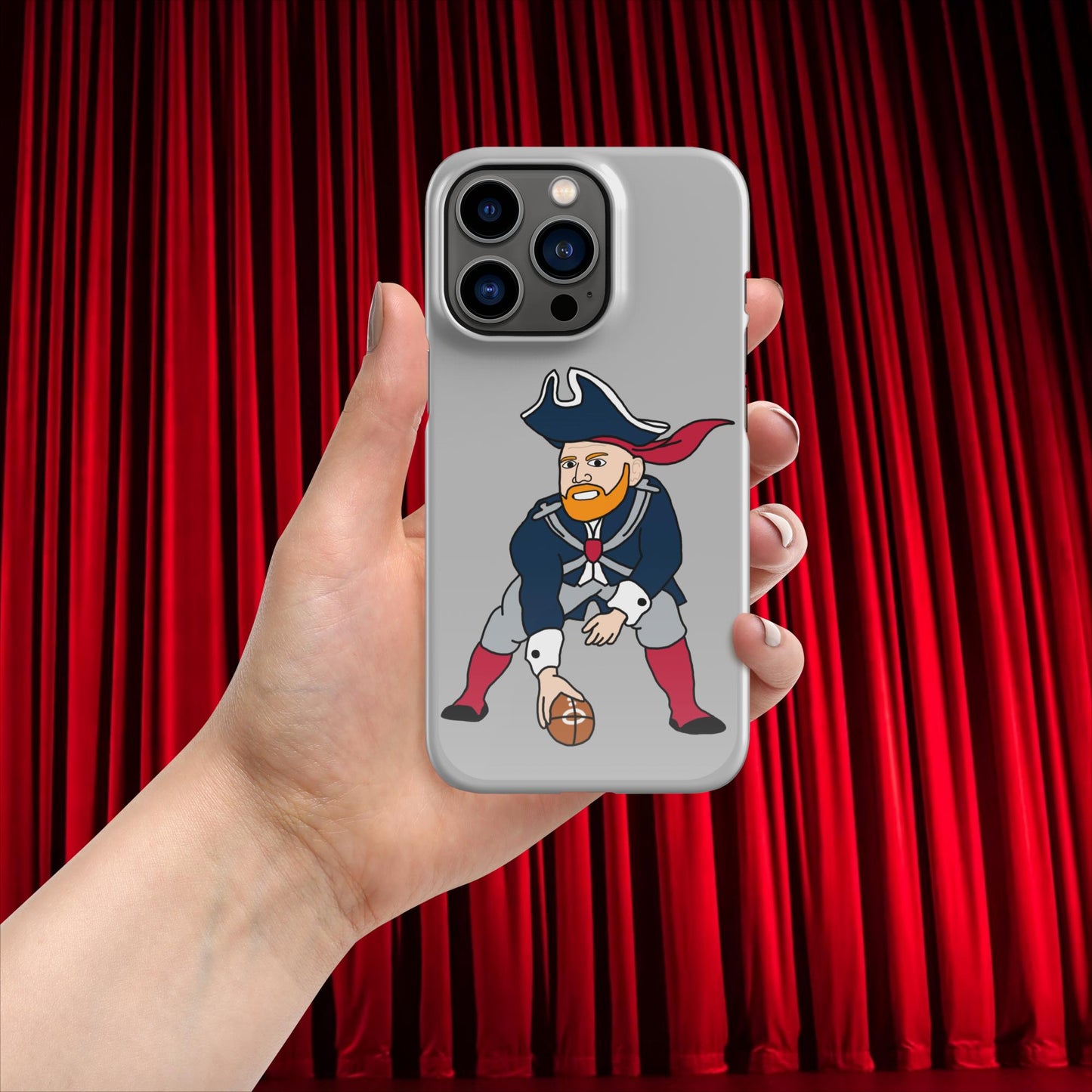 Bill Burrdy New England Patriots NFL Tom Brady Bill Burr Snap case for iPhone Glossy iPhone 13 Pro American Football Bill Burr Monday Morning Podcast New England Patriots NFL Podcasts Stand-up Comedy Next Cult Brand