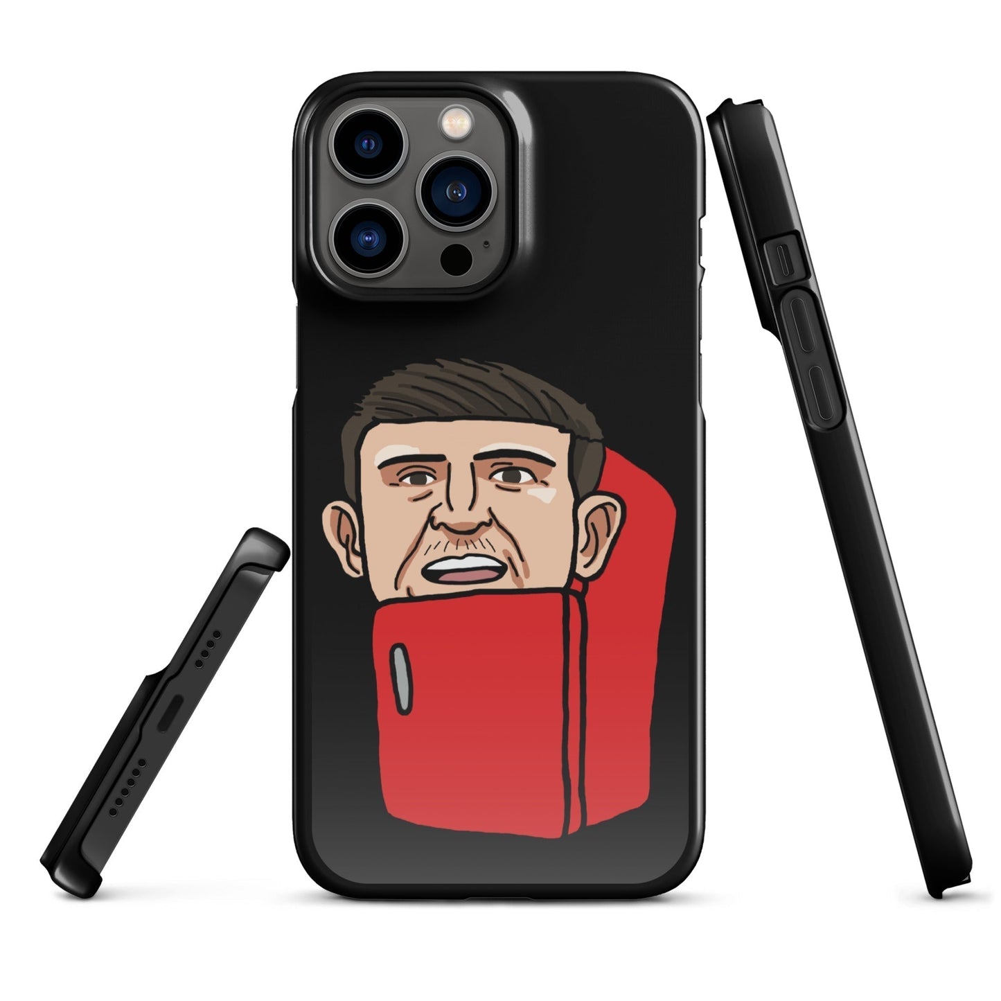 Harry ''The Fridge'' Maguire Snap Case for iPhone® Black Glossy iPhone 13 Pro Max Mobile Phone Cases Football Harry Maguire Manchester United The Fridge Next Cult Brand