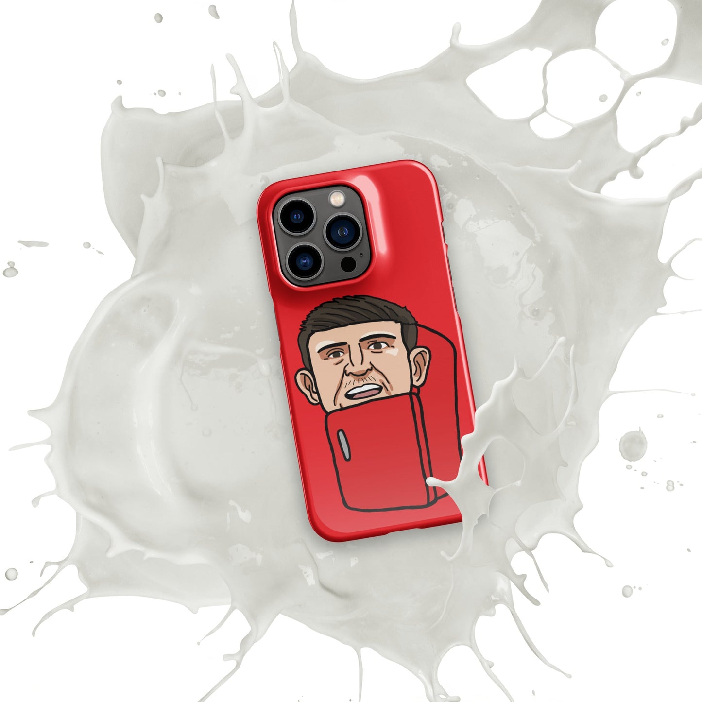Harry ''The Fridge'' Maguire Snap Case for iPhone® Red Glossy iPhone 14 Pro Mobile Phone Cases Football Harry Maguire Manchester United The Fridge Next Cult Brand