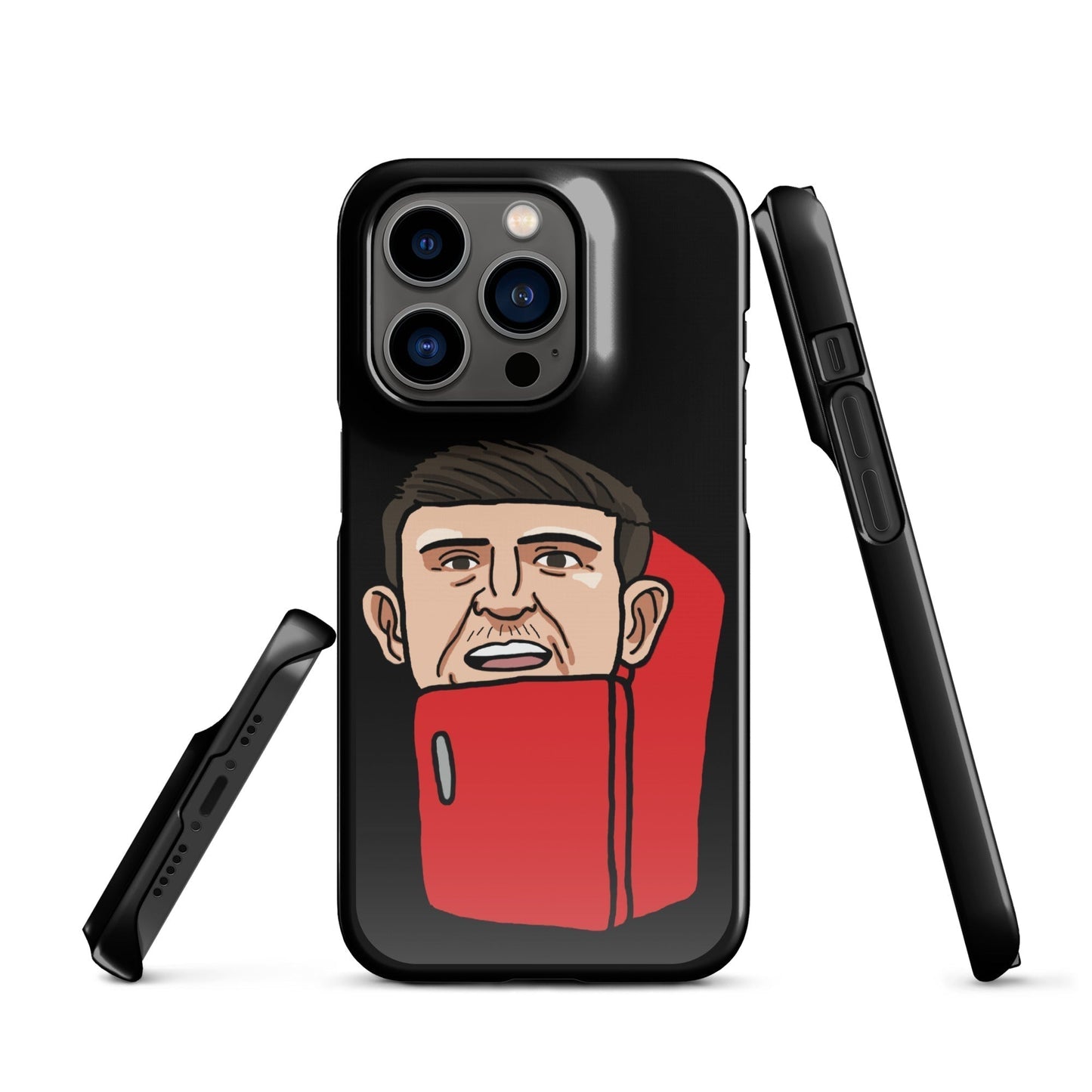 Harry ''The Fridge'' Maguire Snap Case for iPhone® Black Glossy iPhone 14 Pro Mobile Phone Cases Football Harry Maguire Manchester United The Fridge Next Cult Brand