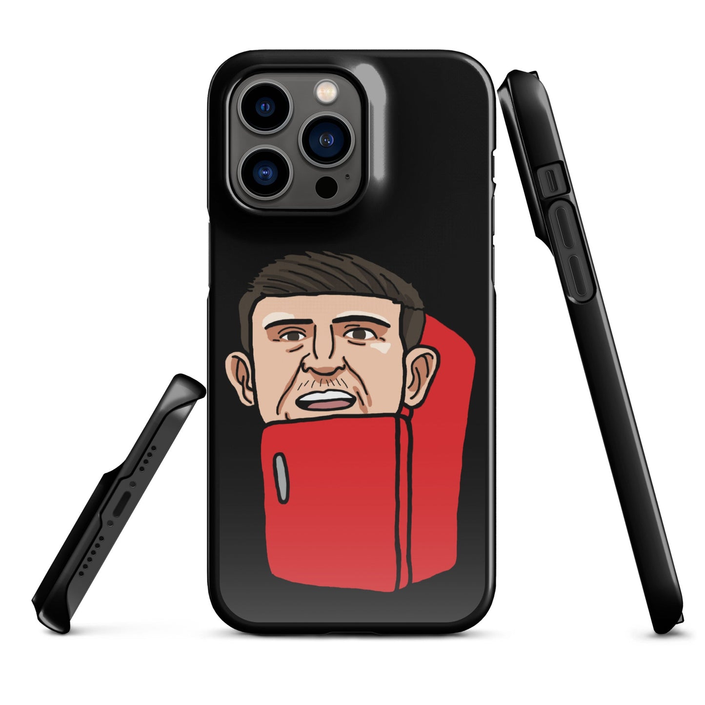 Harry ''The Fridge'' Maguire Snap Case for iPhone® Black Glossy iPhone 14 Pro Max Mobile Phone Cases Football Harry Maguire Manchester United The Fridge Next Cult Brand