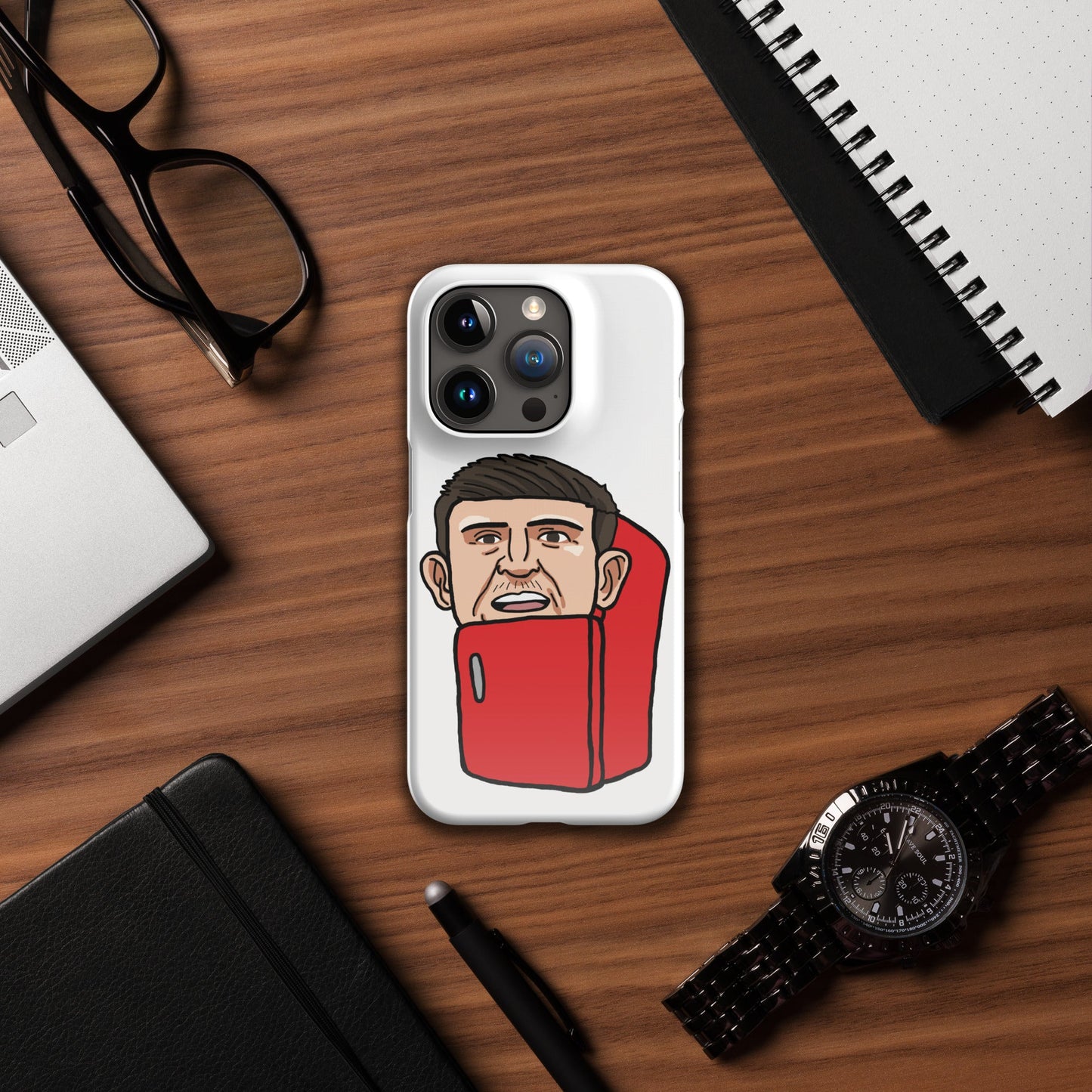 Harry ''The Fridge'' Maguire Snap Case for iPhone® Glossy iPhone 15 Pro Mobile Phone Cases Football Harry Maguire Manchester United The Fridge Next Cult Brand