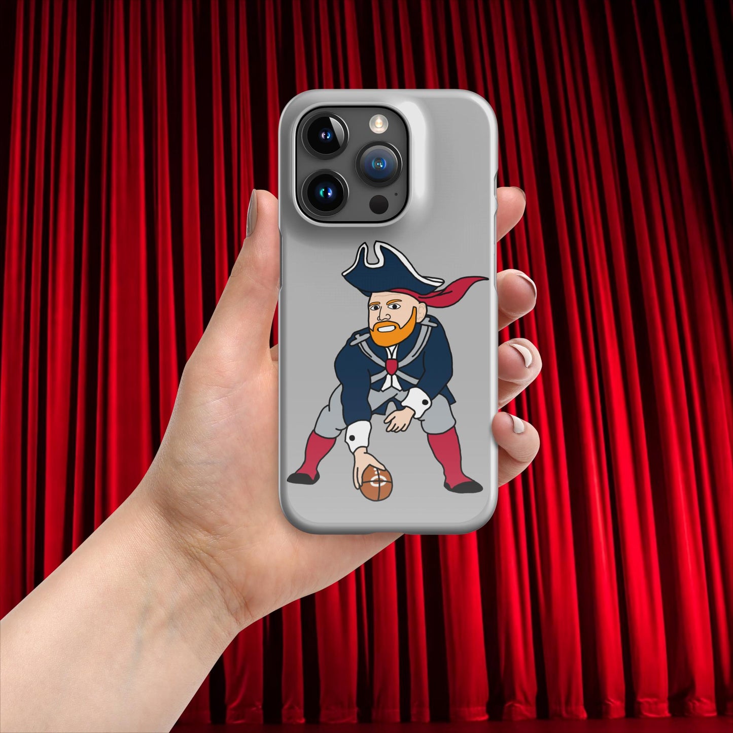 Bill Burrdy New England Patriots NFL Tom Brady Bill Burr Snap case for iPhone Glossy iPhone 15 Pro American Football Bill Burr Monday Morning Podcast New England Patriots NFL Podcasts Stand-up Comedy Next Cult Brand