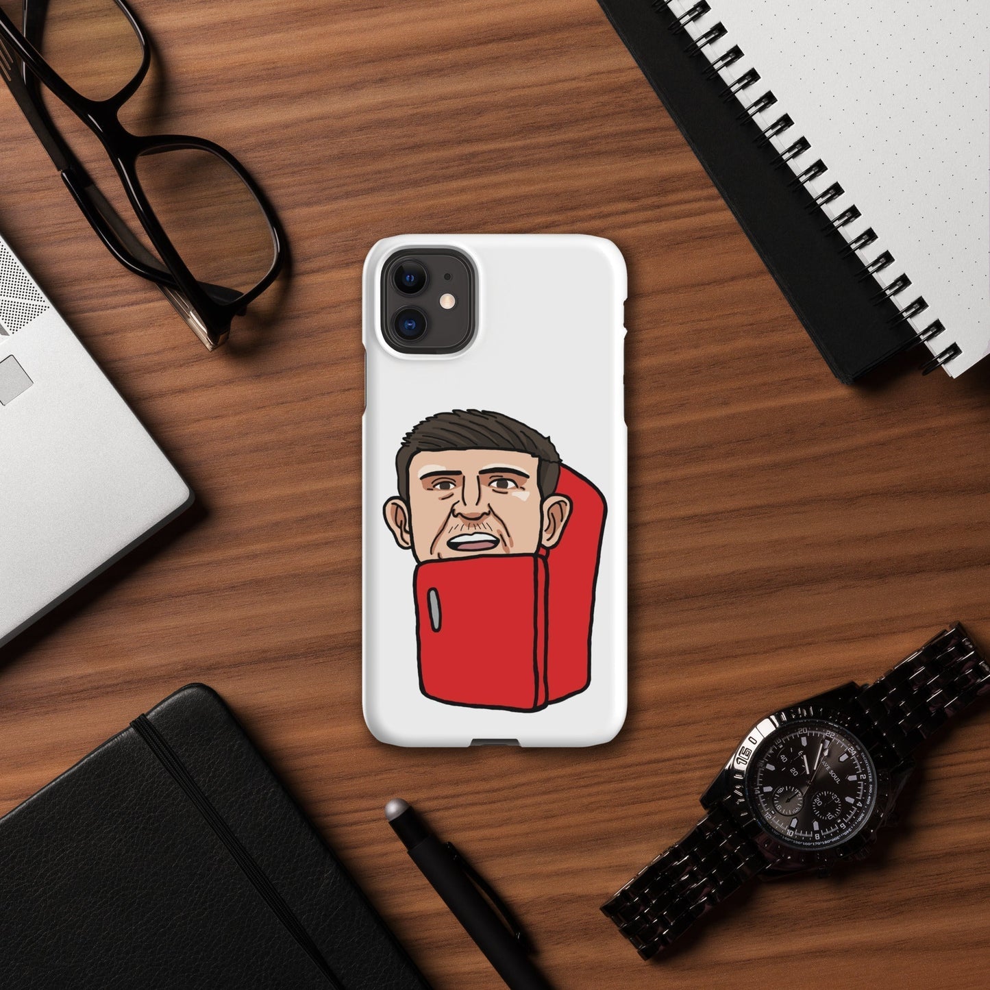 Harry ''The Fridge'' Maguire Snap Case for iPhone® Matte iPhone 11 Mobile Phone Cases Football Harry Maguire Manchester United The Fridge Next Cult Brand