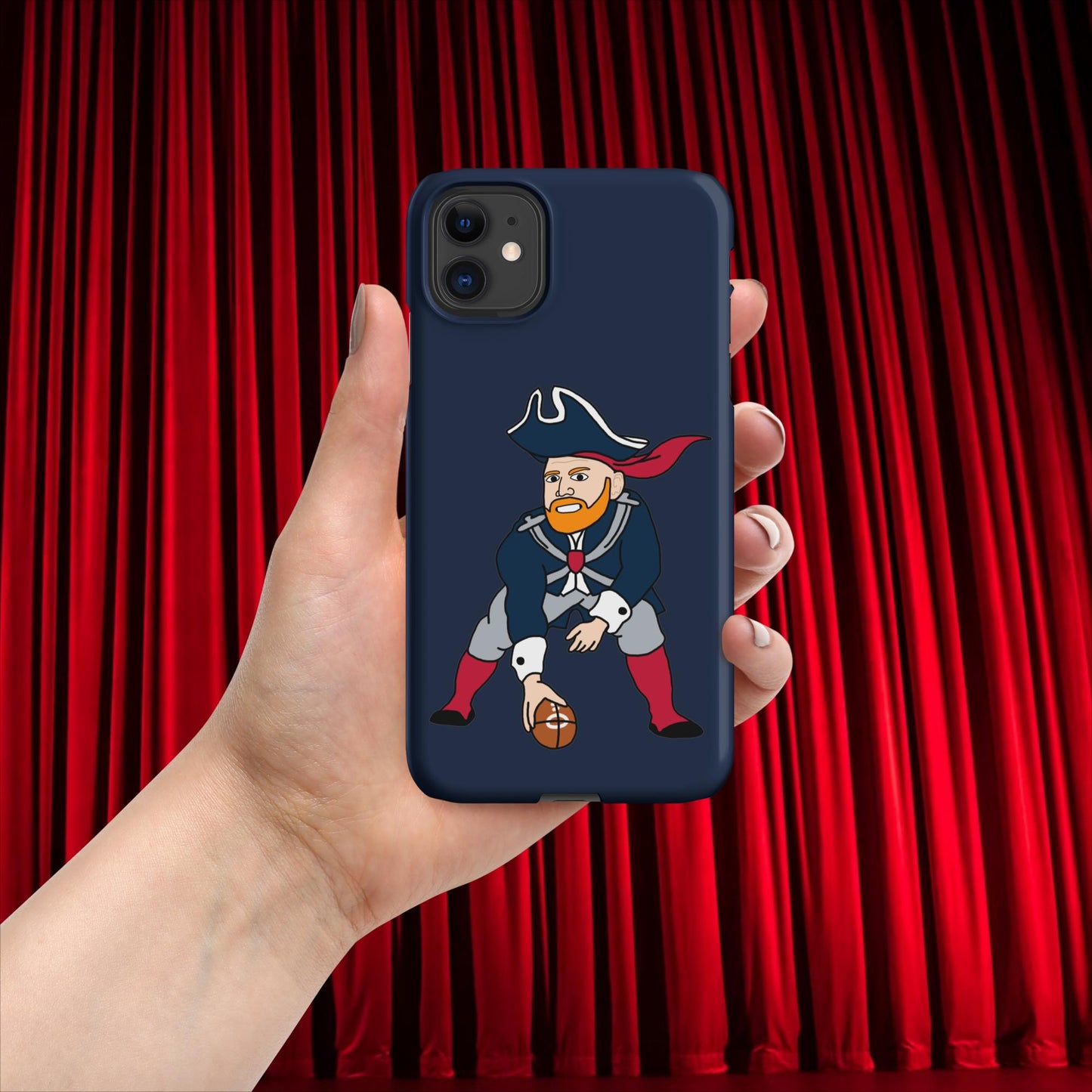 Bill Burrdy New England Patriots NFL Tom Brady Bill Burr Snap case for iPhone Matte iPhone 11 American Football Bill Burr Monday Morning Podcast New England Patriots NFL Podcasts Stand-up Comedy Next Cult Brand