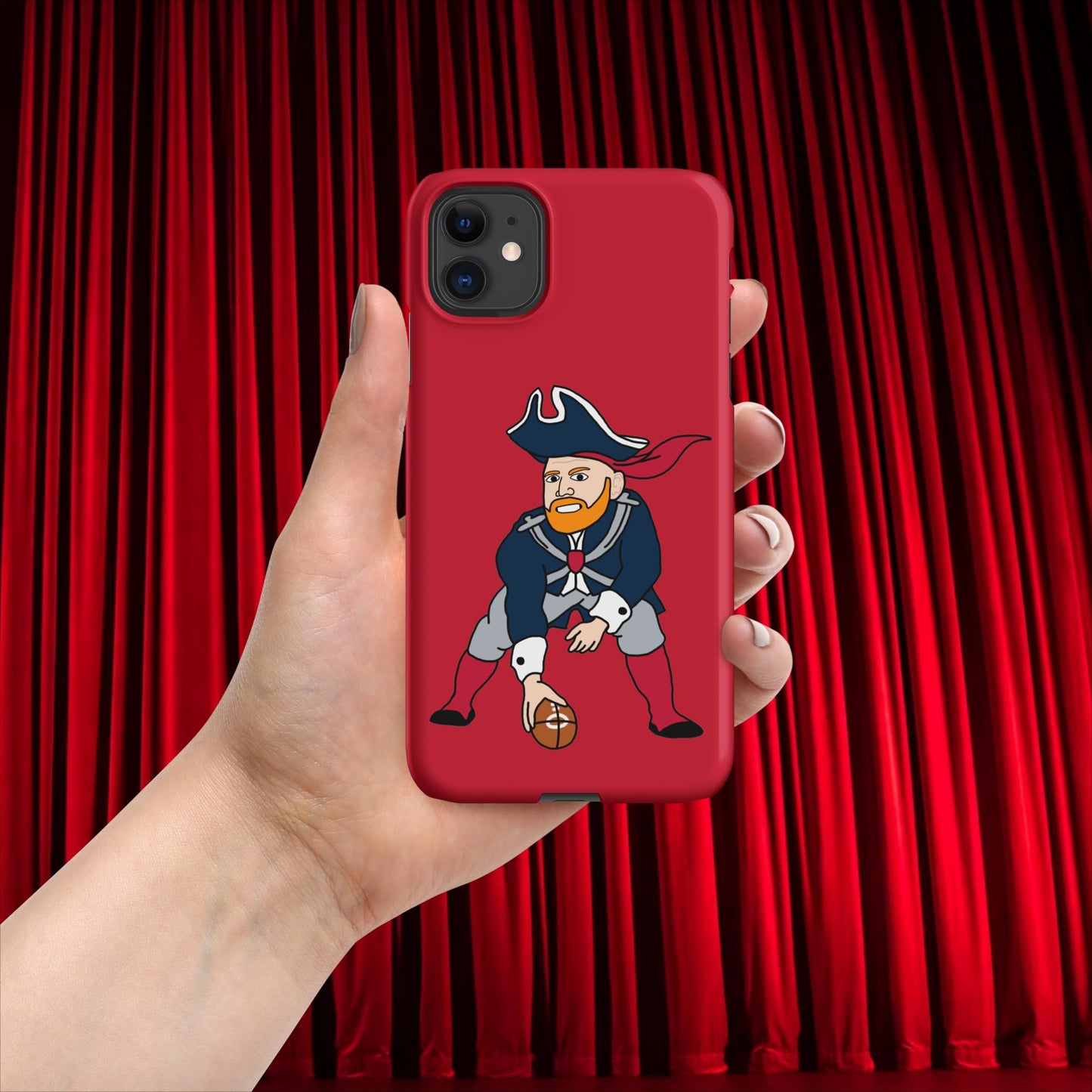 Bill Burrdy New England Patriots NFL Tom Brady Bill Burr Snap case for iPhone Matte iPhone 11 American Football Bill Burr Monday Morning Podcast New England Patriots NFL Podcasts Stand-up Comedy Next Cult Brand