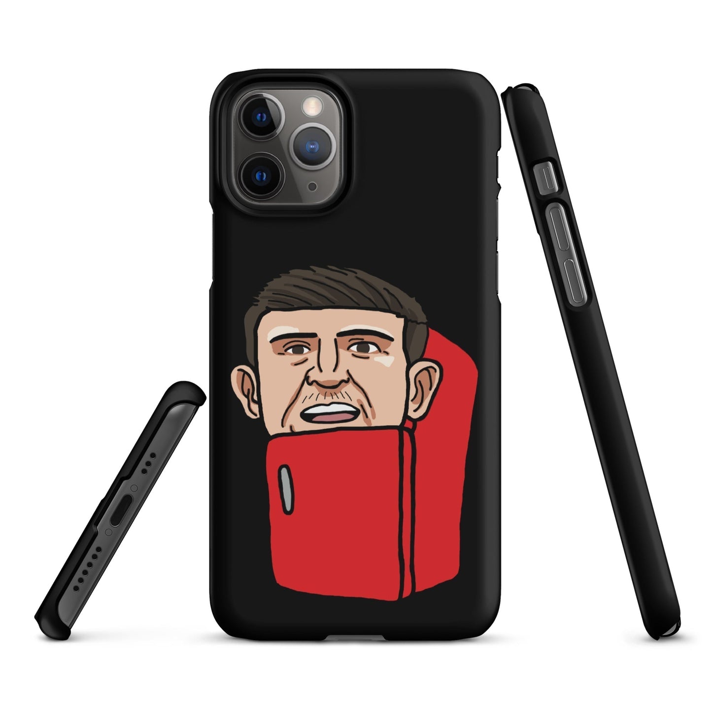 Harry ''The Fridge'' Maguire Snap Case for iPhone® Black Matte iPhone 11 Pro Mobile Phone Cases Football Harry Maguire Manchester United The Fridge Next Cult Brand