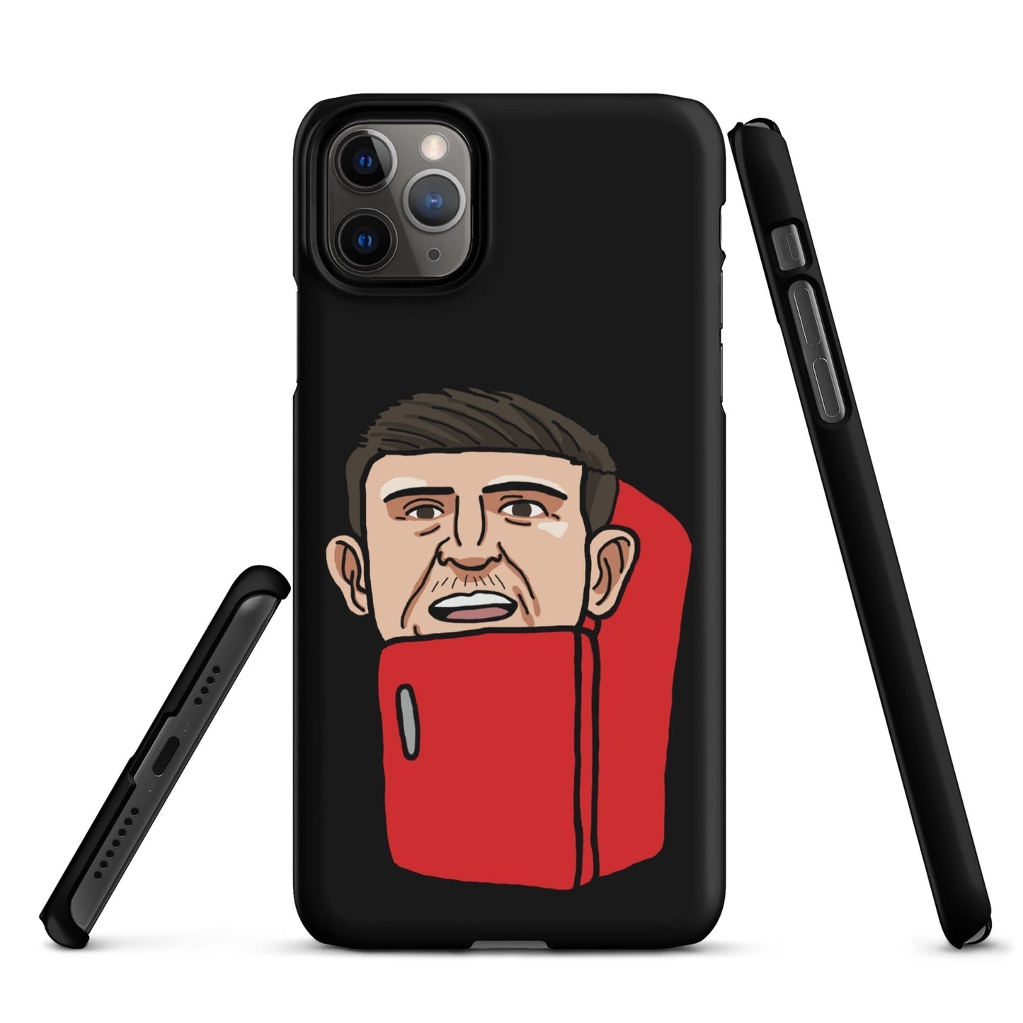 Harry ''The Fridge'' Maguire Snap Case for iPhone® Black Matte iPhone 11 Pro Max Mobile Phone Cases Football Harry Maguire Manchester United The Fridge Next Cult Brand