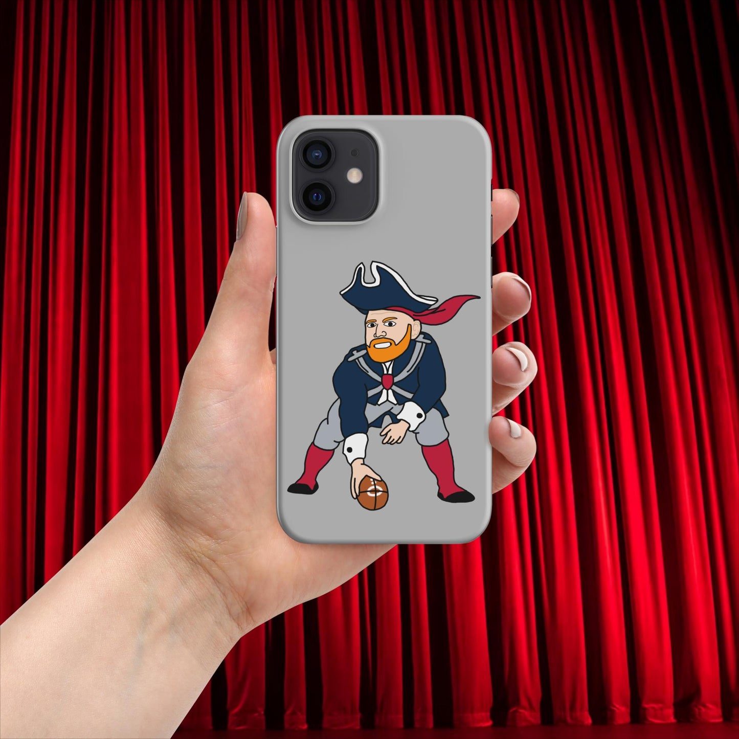 Bill Burrdy New England Patriots NFL Tom Brady Bill Burr Snap case for iPhone Matte iPhone 12 American Football Bill Burr Monday Morning Podcast New England Patriots NFL Podcasts Stand-up Comedy Next Cult Brand