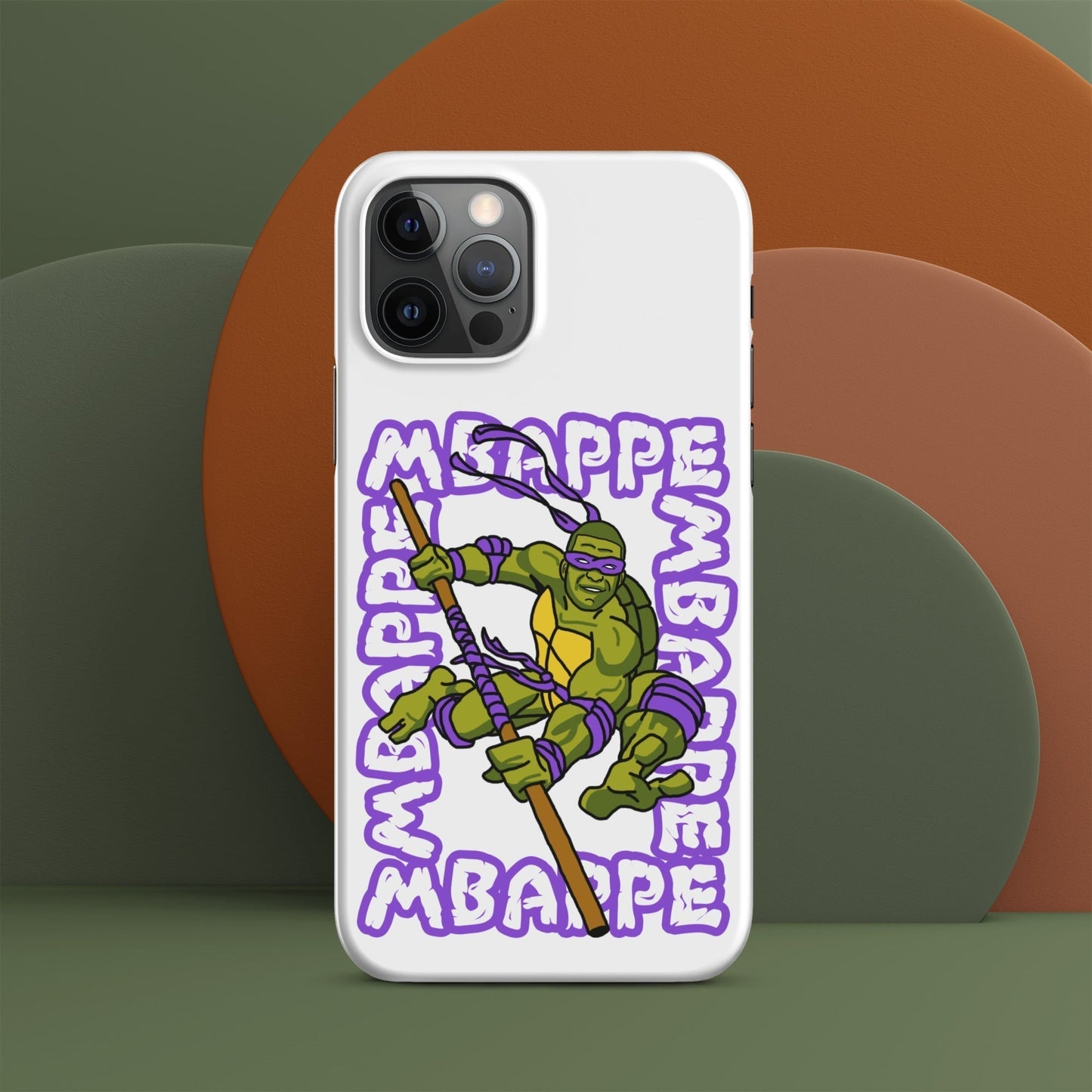 Kylian Mbappe Purple Ninja Turtle Donatello Snap case for iPhone® Matte iPhone 12 Pro Mobile Phone Cases Football Kylian Mbappe Ninja Turtles PSG Real Madrid Next Cult Brand