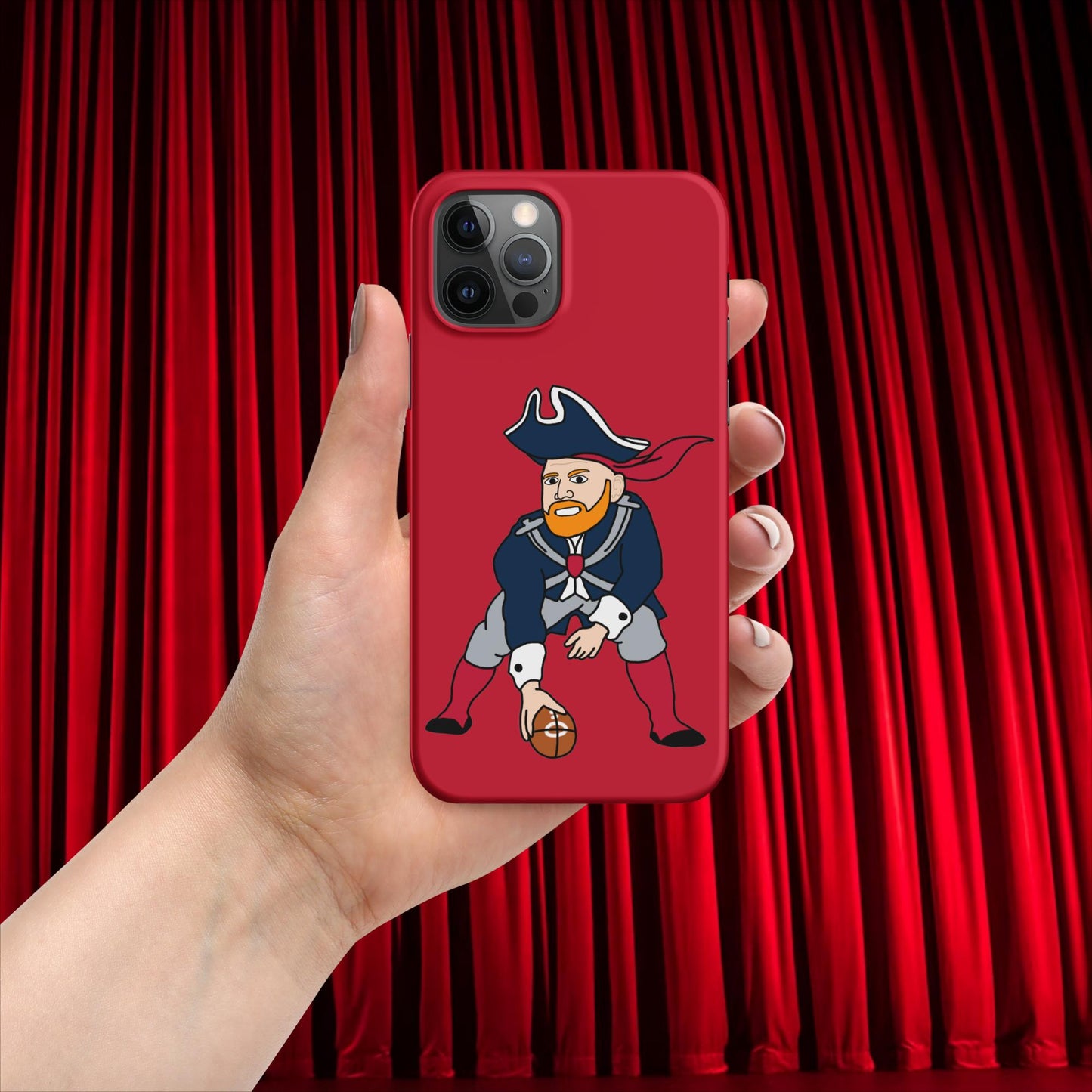 Bill Burrdy New England Patriots NFL Tom Brady Bill Burr Snap case for iPhone Matte iPhone 12 Pro American Football Bill Burr Monday Morning Podcast New England Patriots NFL Podcasts Stand-up Comedy Next Cult Brand