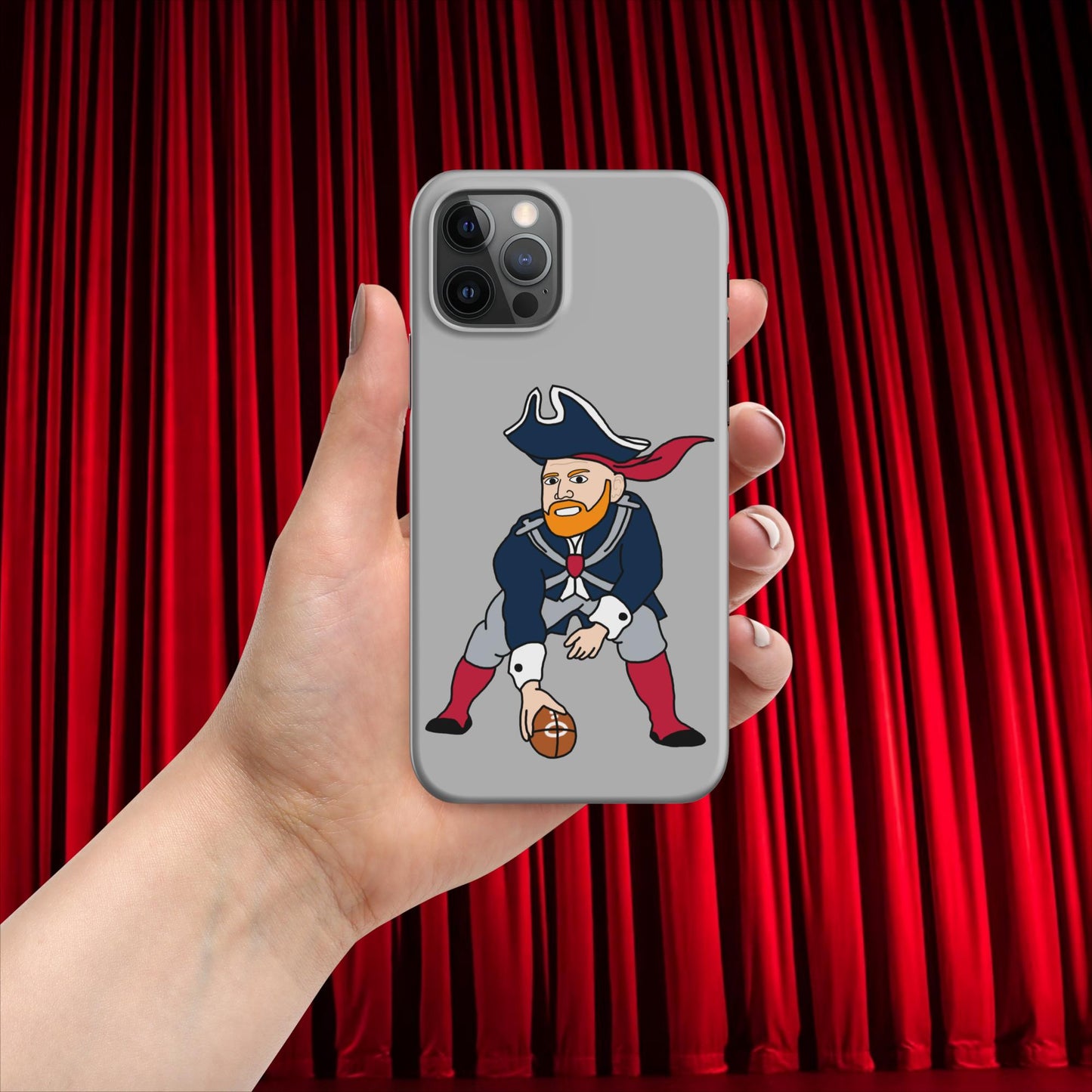 Bill Burrdy New England Patriots NFL Tom Brady Bill Burr Snap case for iPhone Matte iPhone 12 Pro American Football Bill Burr Monday Morning Podcast New England Patriots NFL Podcasts Stand-up Comedy Next Cult Brand