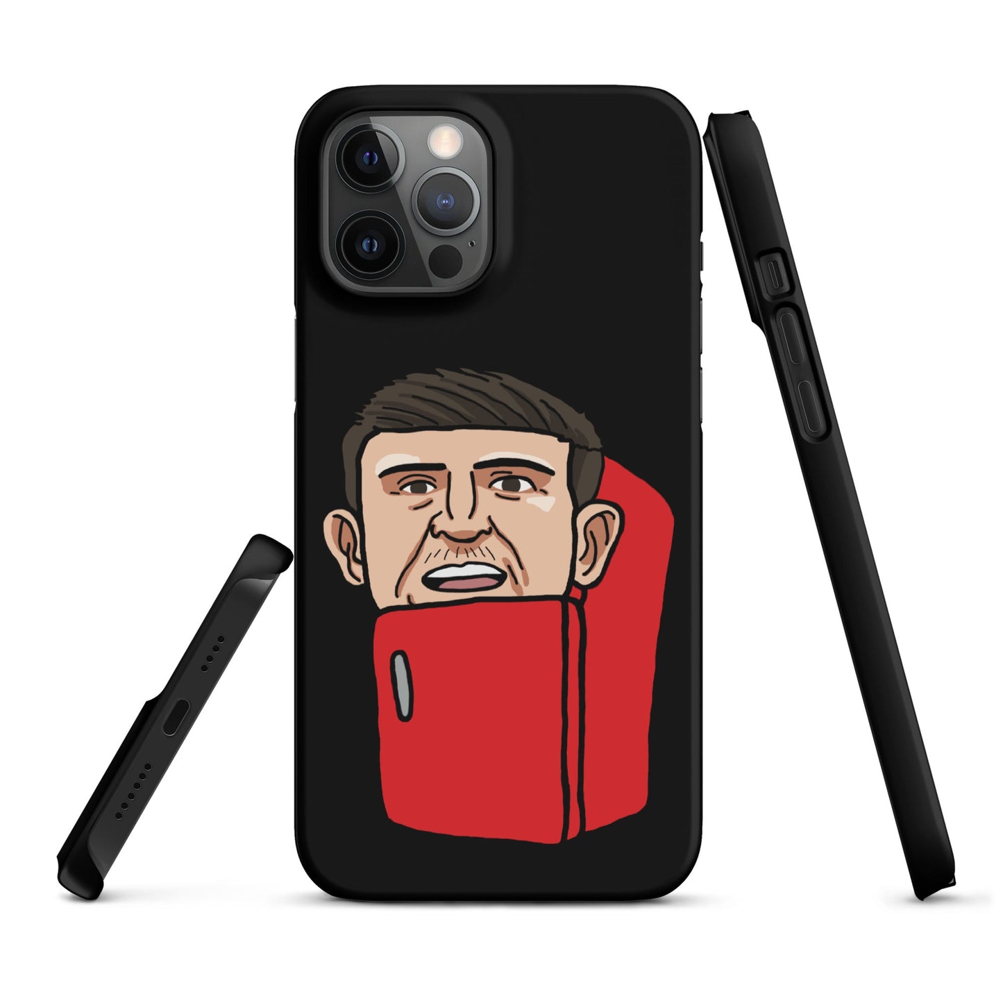 Harry ''The Fridge'' Maguire Snap Case for iPhone® Black Matte iPhone 12 Pro Max Mobile Phone Cases Football Harry Maguire Manchester United The Fridge Next Cult Brand