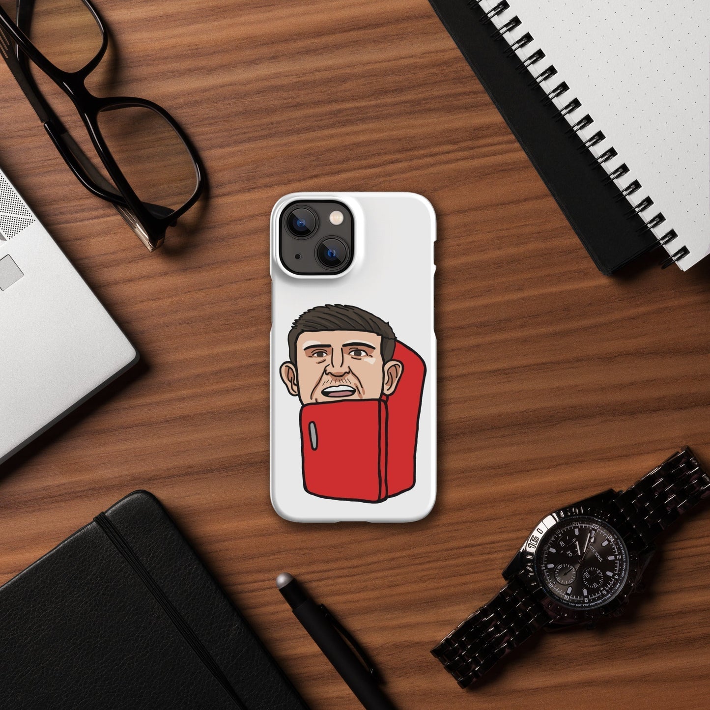 Harry ''The Fridge'' Maguire Snap Case for iPhone® Matte iPhone 13 Mini Mobile Phone Cases Football Harry Maguire Manchester United The Fridge Next Cult Brand