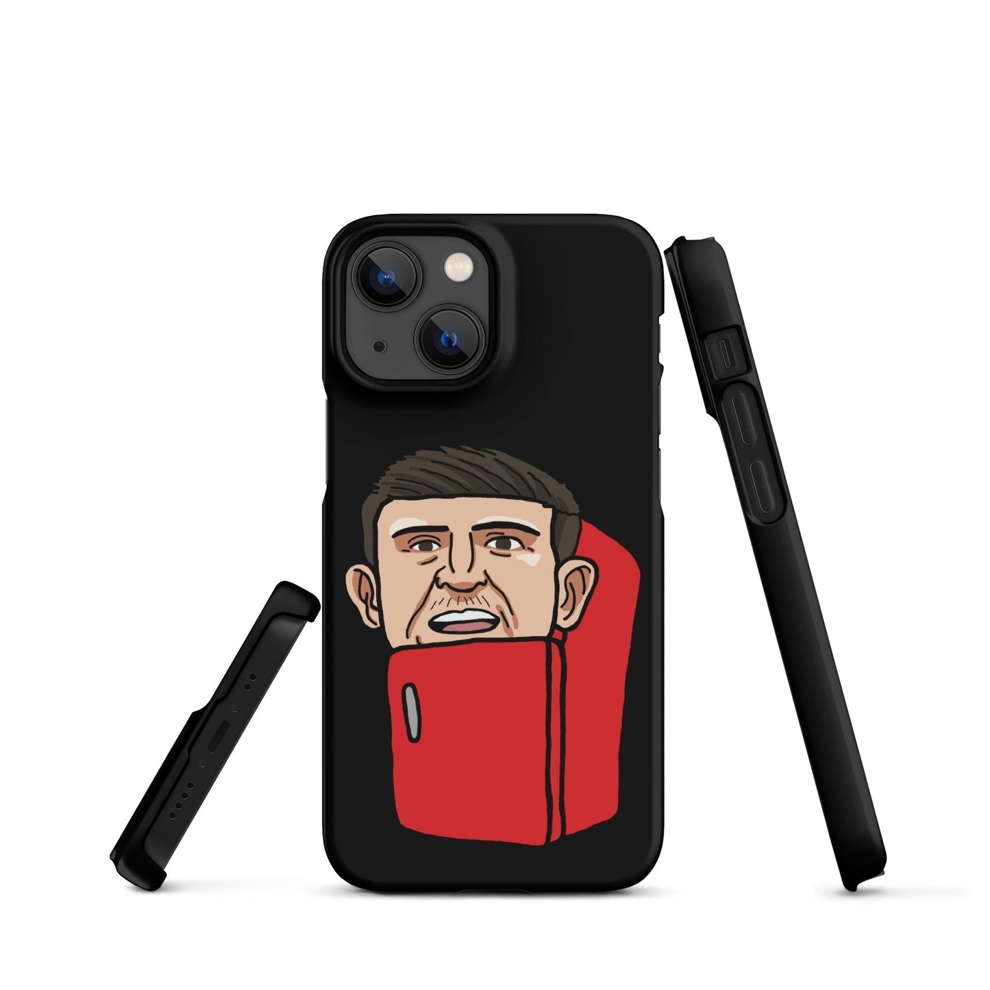 Harry ''The Fridge'' Maguire Snap Case for iPhone® Black Matte iPhone 13 Mini Mobile Phone Cases Football Harry Maguire Manchester United The Fridge Next Cult Brand