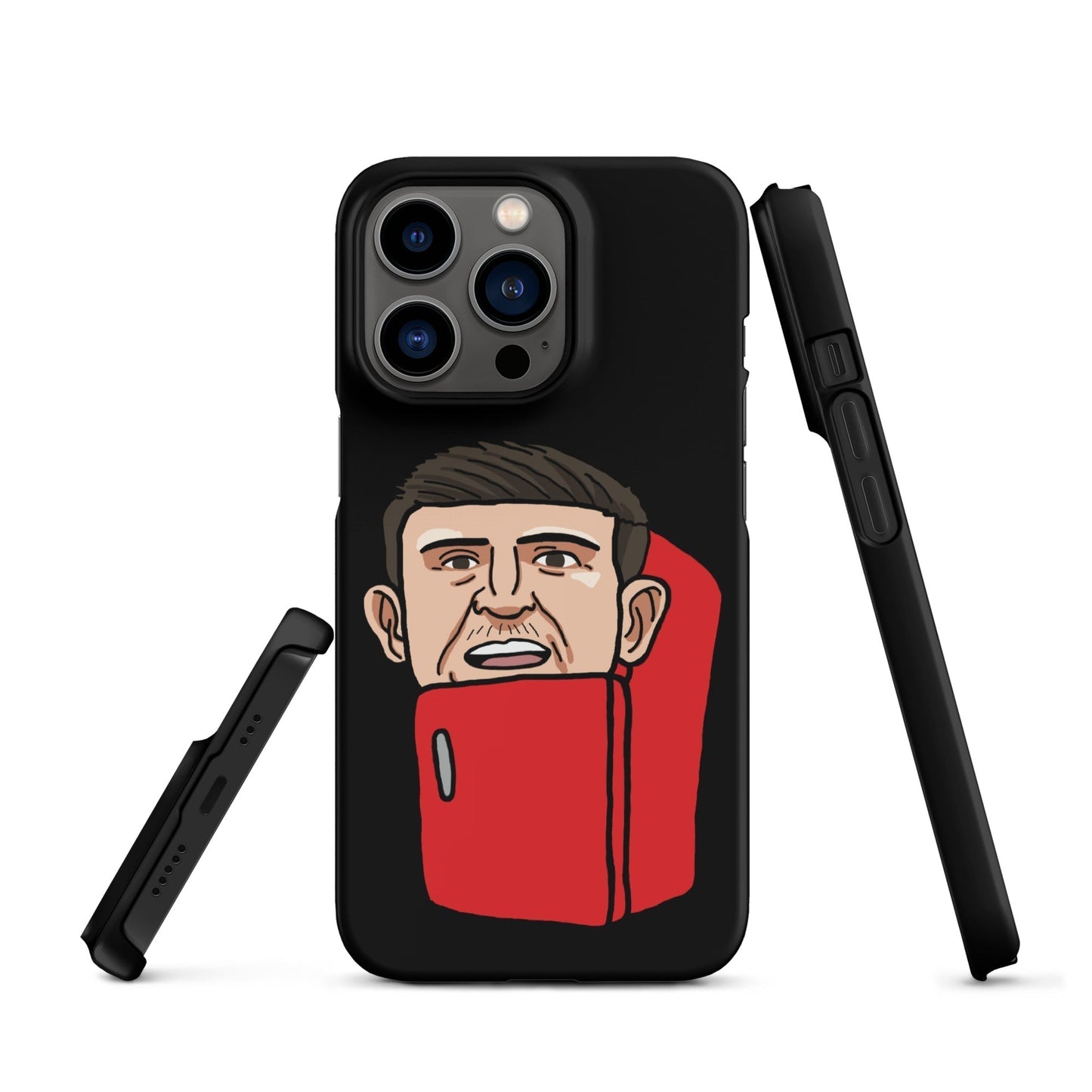 Harry ''The Fridge'' Maguire Snap Case for iPhone® Black Matte iPhone 13 Pro Mobile Phone Cases Football Harry Maguire Manchester United The Fridge Next Cult Brand