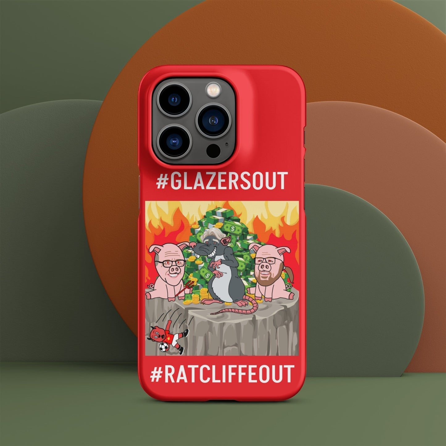 Manchester United Ratcliffe Out, Glazers Out Snap case for iPhone® red Matte iPhone 14 Pro Mobile Phone Cases Football GlazersOut Manchester United RatcliffeOut Next Cult Brand