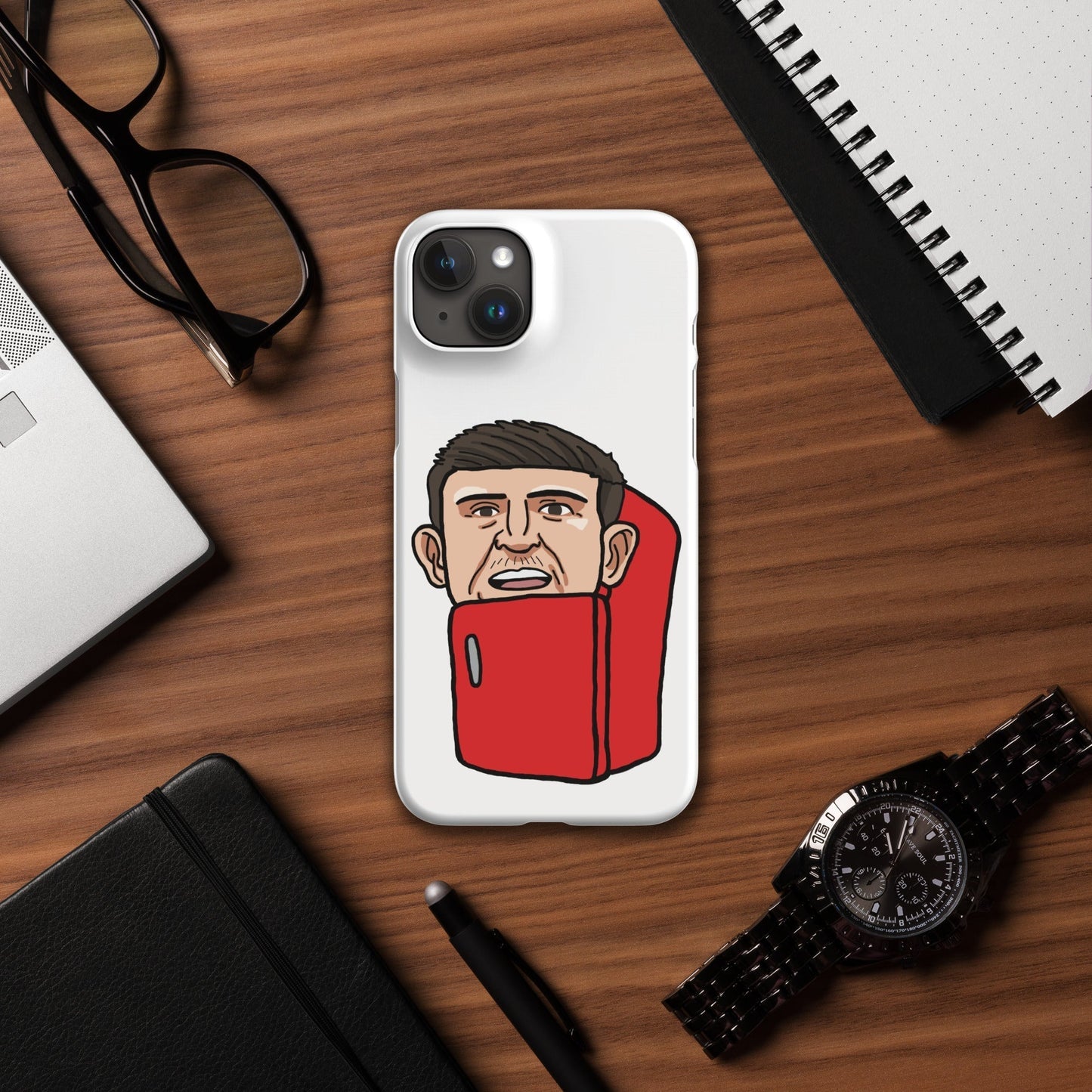 Harry ''The Fridge'' Maguire Snap Case for iPhone® Matte iPhone 15 Plus Mobile Phone Cases Football Harry Maguire Manchester United The Fridge Next Cult Brand