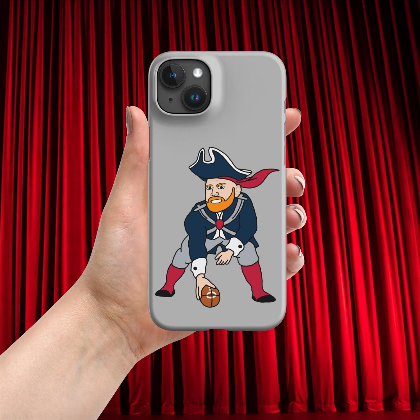 Bill Burrdy New England Patriots NFL Tom Brady Bill Burr Snap case for iPhone Matte iPhone 15 Plus American Football Bill Burr Monday Morning Podcast New England Patriots NFL Podcasts Stand-up Comedy Next Cult Brand