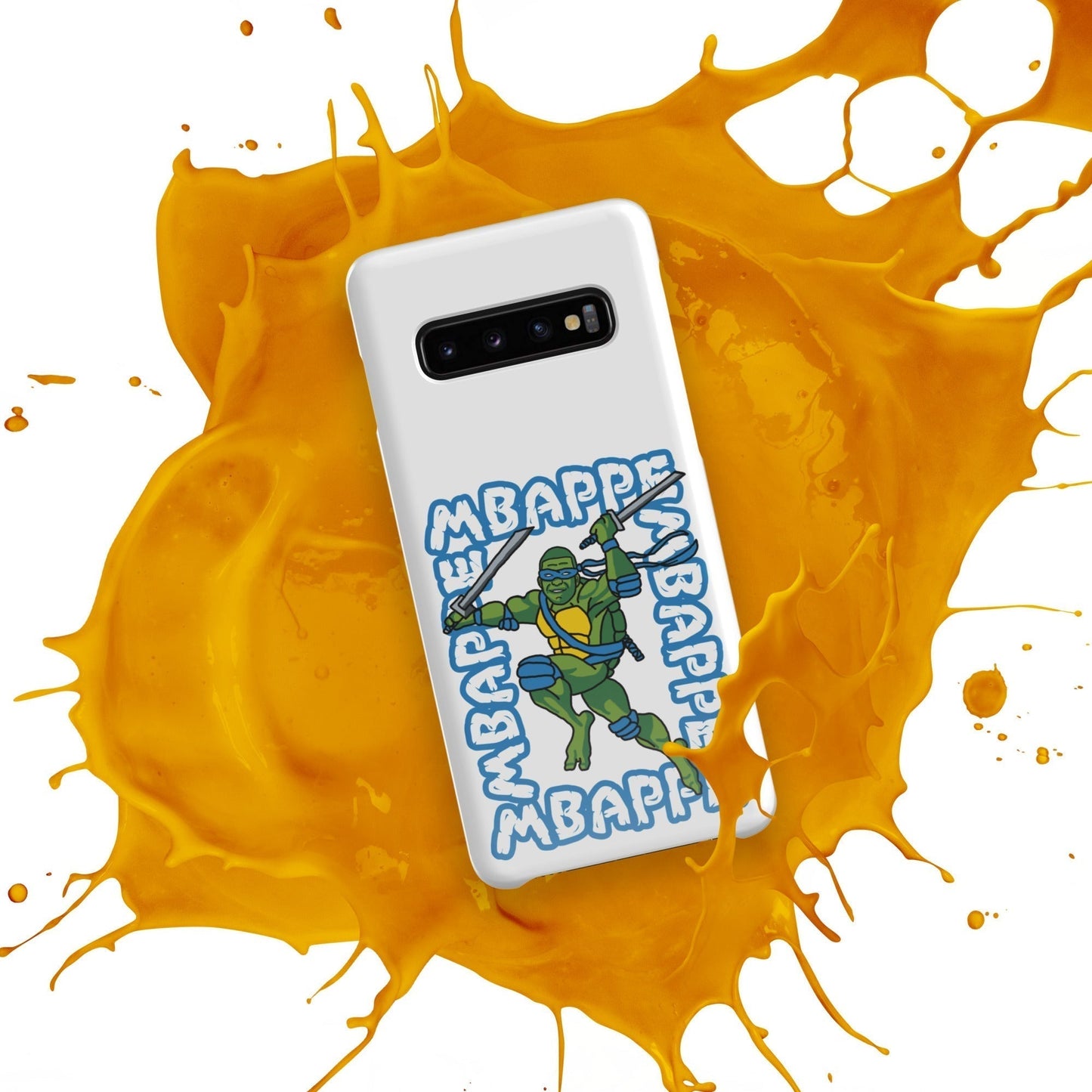Kylian Mbappe Blue Ninja Turtle Leonardo Snap case for Samsung® Mobile Phone Cases Football Kylian Mbappe Ninja Turtles PSG Real Madrid Next Cult Brand