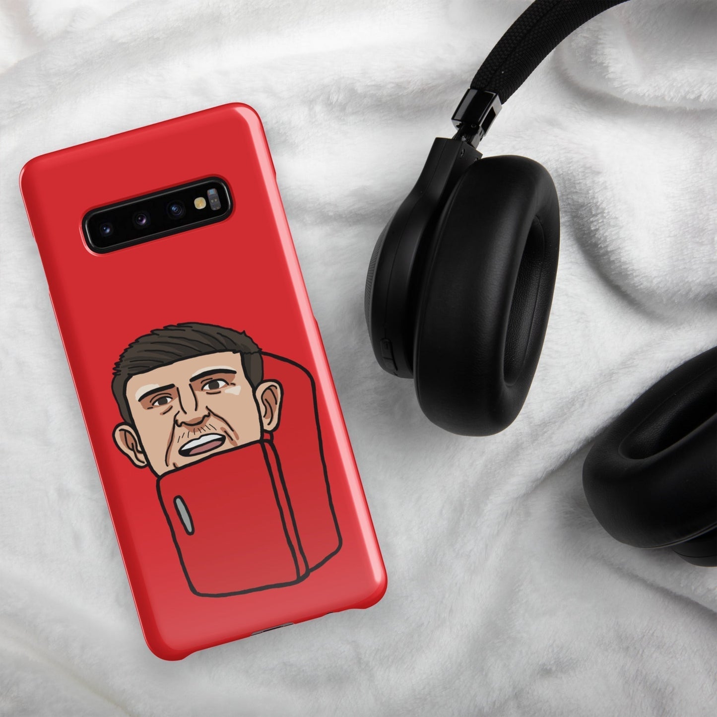 Harry ''The Fridge'' Maguire Snap Case for Samsung® Red Glossy Samsung Galaxy S10 Plus Mobile Phone Cases Football Harry Maguire Manchester United The Fridge Next Cult Brand