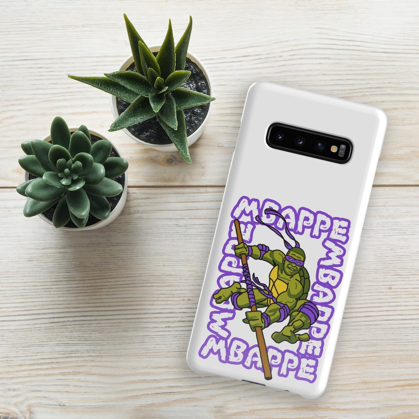 Kylian Mbappe Purple Ninja Turtle Donatello Snap case for Samsung® Glossy Samsung Galaxy S10 Plus Mobile Phone Cases Football Kylian Mbappe Ninja Turtles PSG Real Madrid Next Cult Brand
