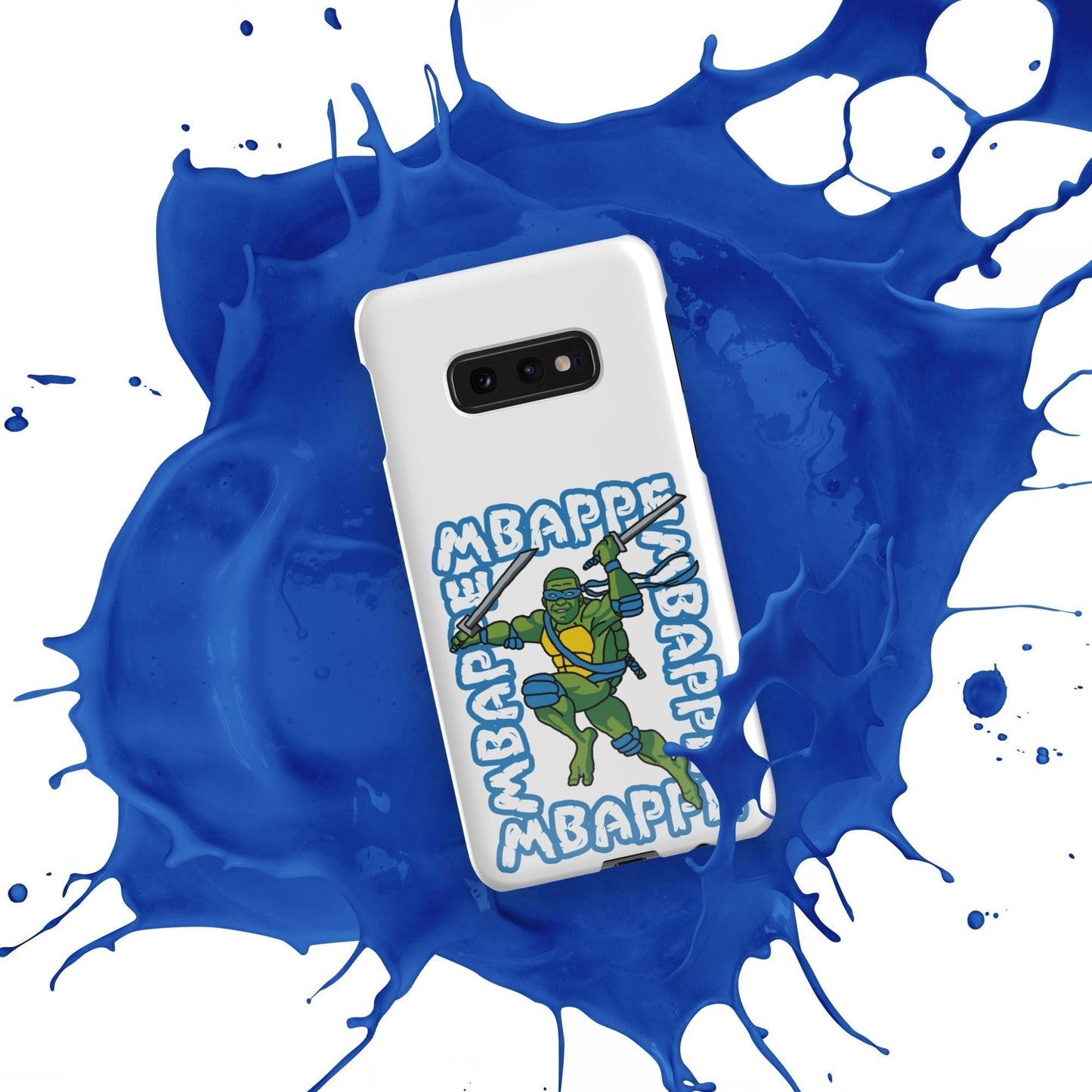 Kylian Mbappe Blue Ninja Turtle Leonardo Snap case for Samsung® Glossy Samsung Galaxy S10e Mobile Phone Cases Football Kylian Mbappe Ninja Turtles PSG Real Madrid Next Cult Brand