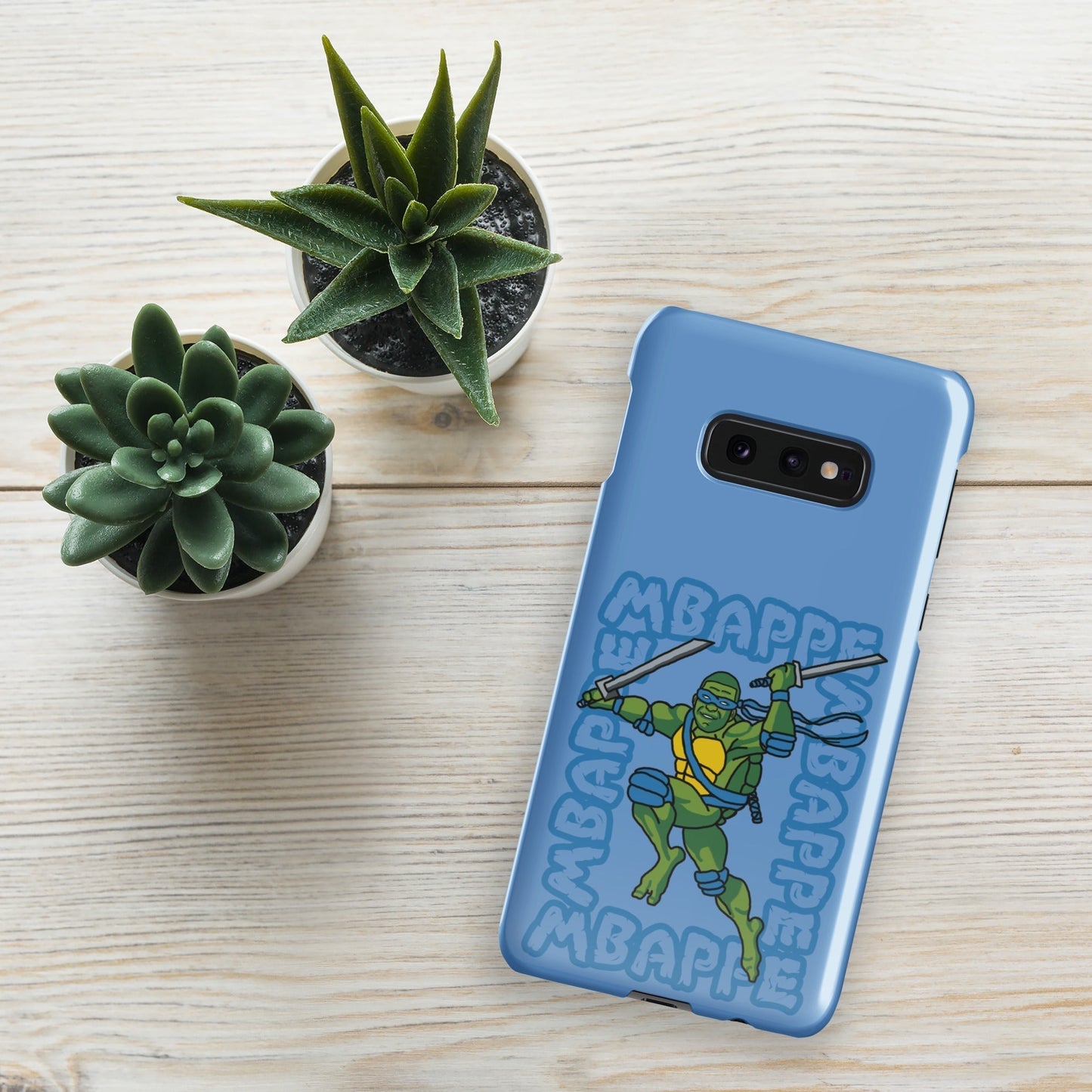 Kylian Mbappe Blue Ninja Turtle Leonardo Snap case for Samsung® Glossy Samsung Galaxy S10e Mobile Phone Cases Football Kylian Mbappe Ninja Turtles PSG Real Madrid Next Cult Brand