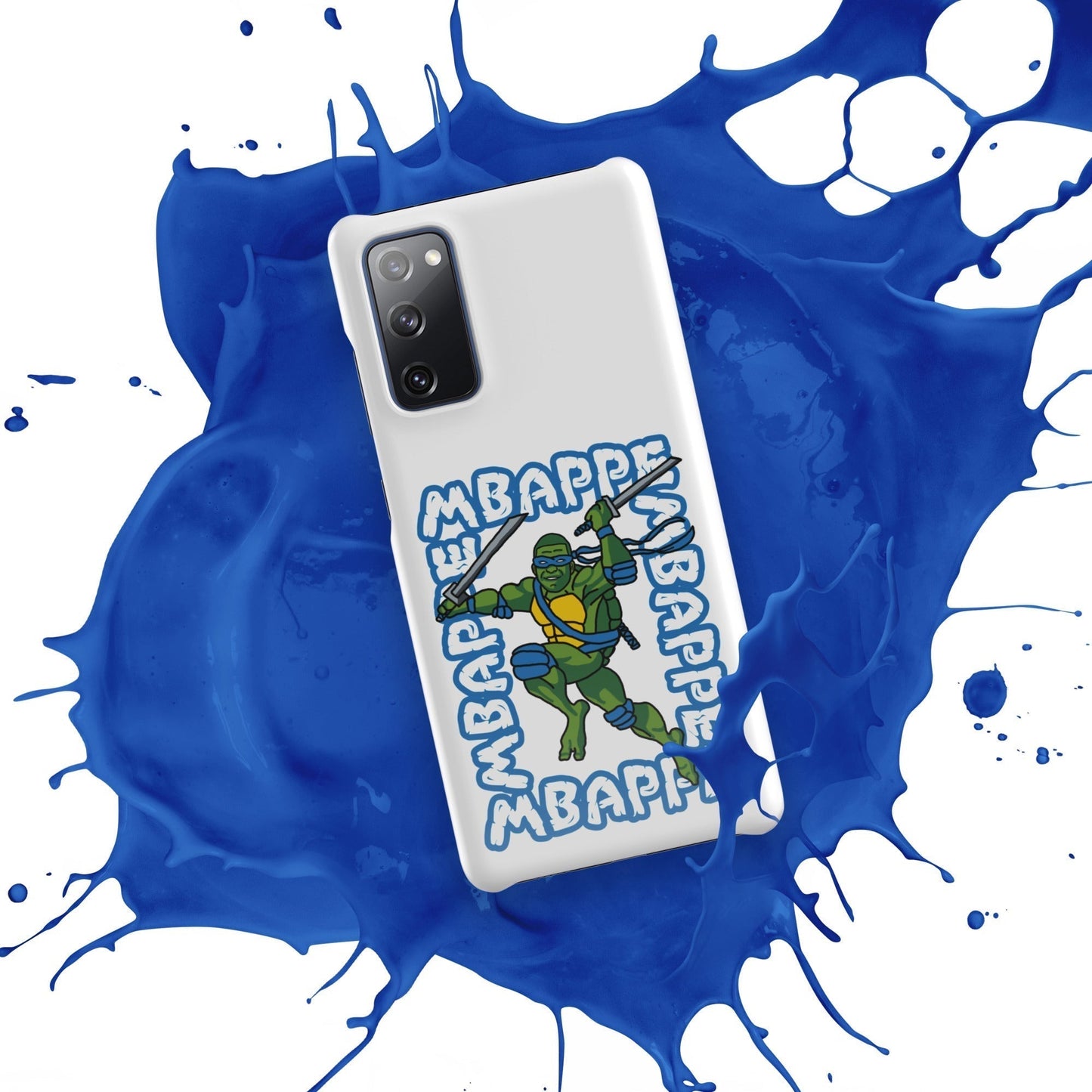Kylian Mbappe Blue Ninja Turtle Leonardo Snap case for Samsung® Glossy Samsung Galaxy S20 FE Mobile Phone Cases Football Kylian Mbappe Ninja Turtles PSG Real Madrid Next Cult Brand
