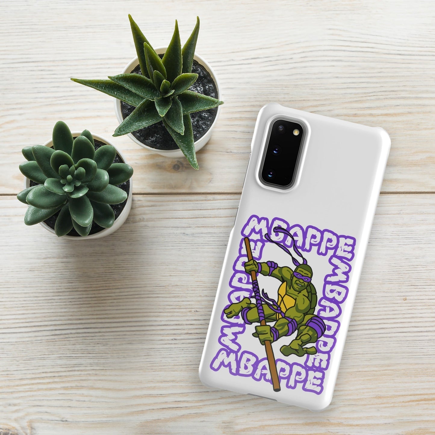 Kylian Mbappe Purple Ninja Turtle Donatello Snap case for Samsung® Glossy Samsung Galaxy S20 Mobile Phone Cases Football Kylian Mbappe Ninja Turtles PSG Real Madrid Next Cult Brand