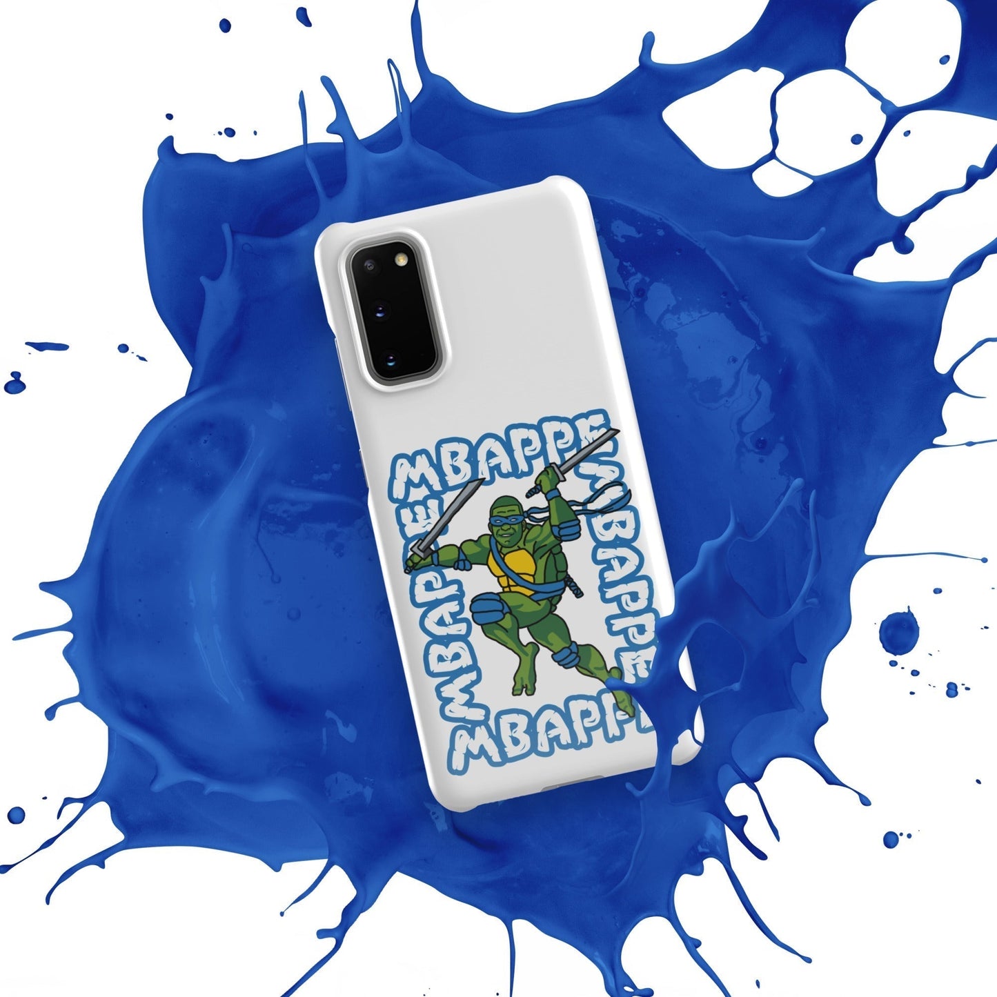 Kylian Mbappe Blue Ninja Turtle Leonardo Snap case for Samsung® Glossy Samsung Galaxy S20 Mobile Phone Cases Football Kylian Mbappe Ninja Turtles PSG Real Madrid Next Cult Brand