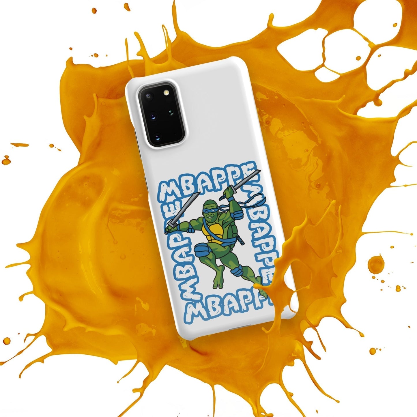 Kylian Mbappe Blue Ninja Turtle Leonardo Snap case for Samsung® Mobile Phone Cases Football Kylian Mbappe Ninja Turtles PSG Real Madrid Next Cult Brand