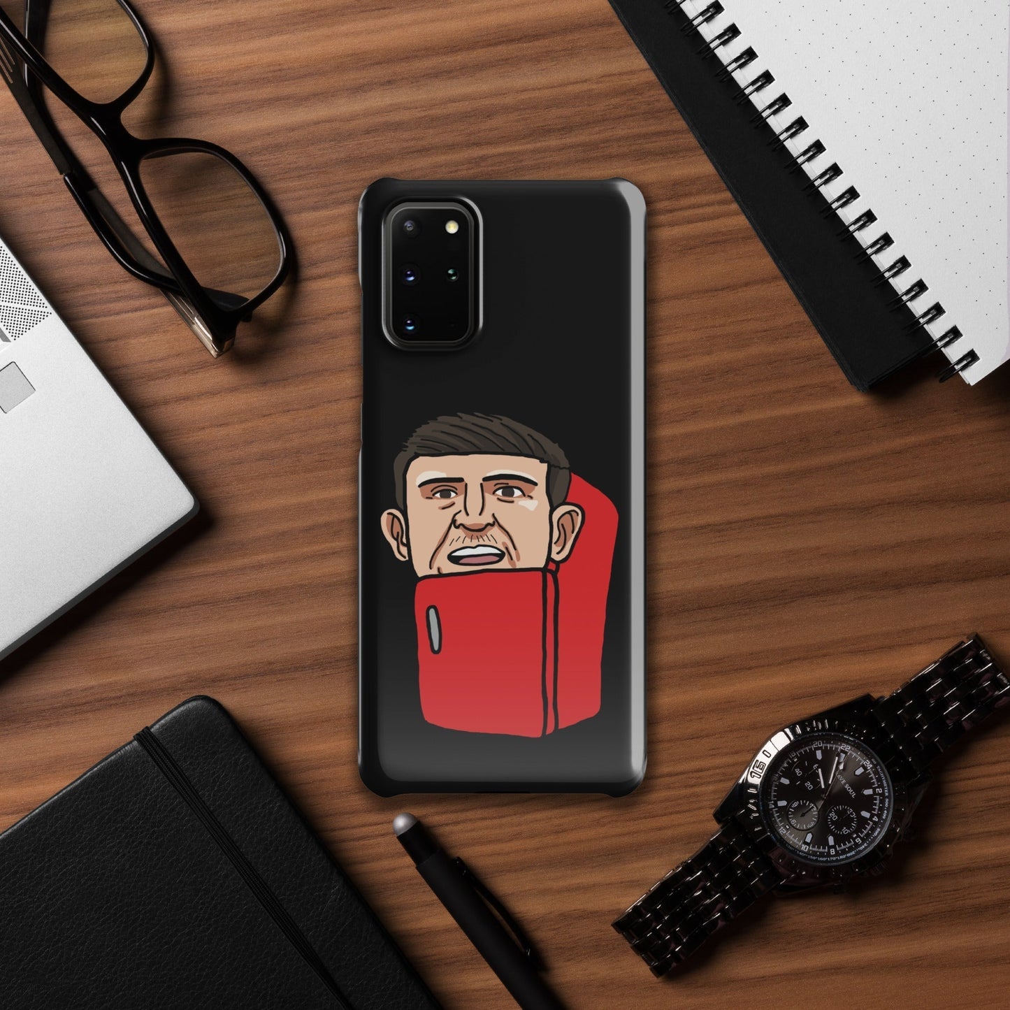 Harry ''The Fridge'' Maguire Snap Case for Samsung® Black Glossy Samsung Galaxy S20 Plus Mobile Phone Cases Football Harry Maguire Manchester United The Fridge Next Cult Brand