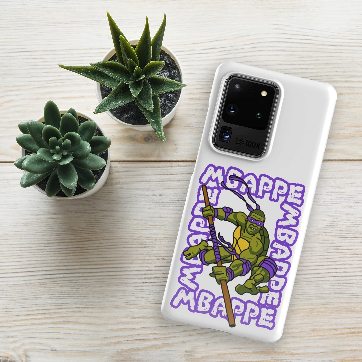 Kylian Mbappe Purple Ninja Turtle Donatello Snap case for Samsung® Glossy Samsung Galaxy S20 Ultra Mobile Phone Cases Football Kylian Mbappe Ninja Turtles PSG Real Madrid Next Cult Brand