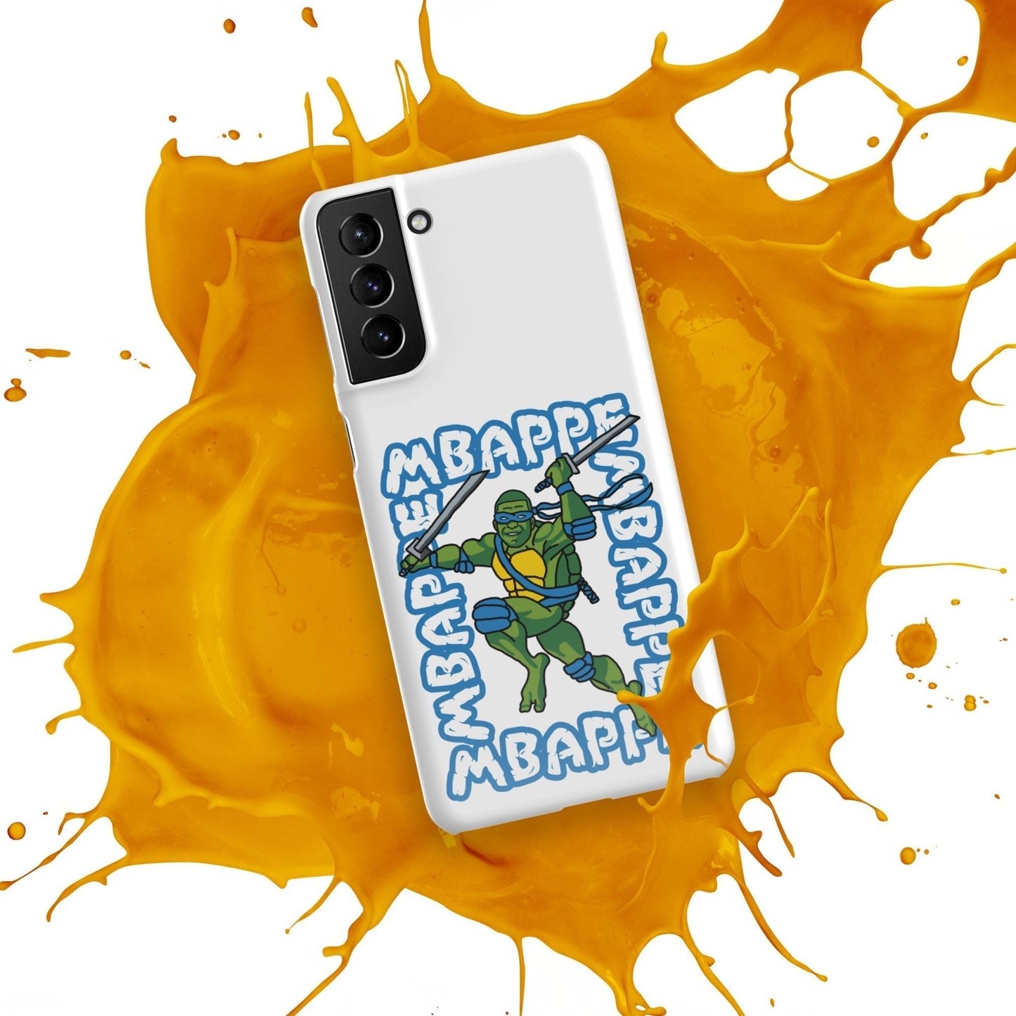Kylian Mbappe Blue Ninja Turtle Leonardo Snap case for Samsung® Mobile Phone Cases Football Kylian Mbappe Ninja Turtles PSG Real Madrid Next Cult Brand