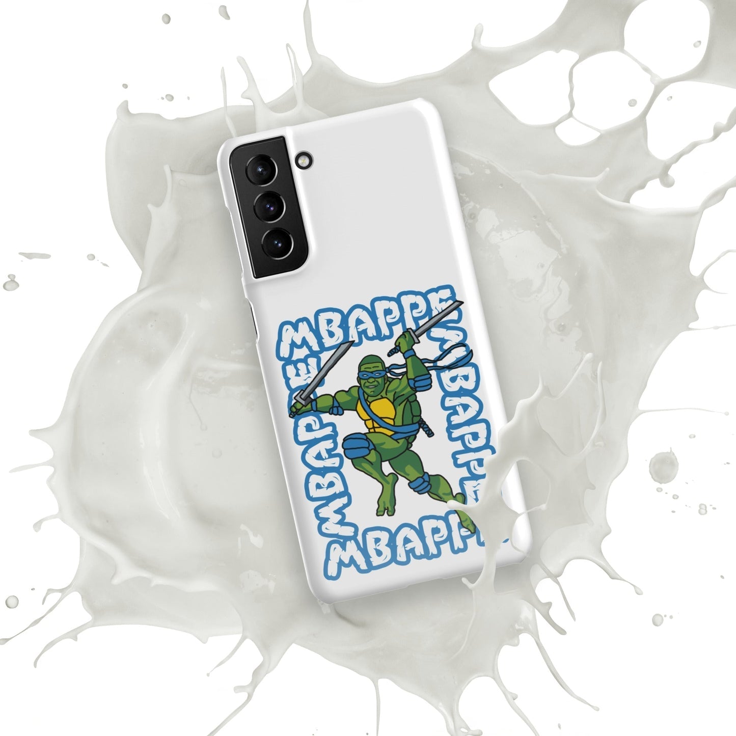 Kylian Mbappe Blue Ninja Turtle Leonardo Snap case for Samsung® Mobile Phone Cases Football Kylian Mbappe Ninja Turtles PSG Real Madrid Next Cult Brand