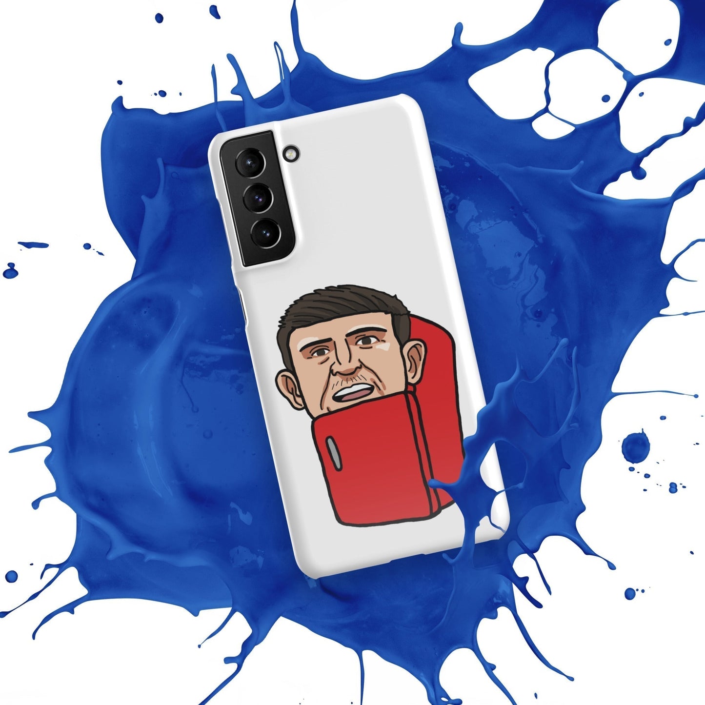 Harry ''The Fridge'' Maguire Snap Case for Samsung® Glossy Samsung Galaxy S21 Plus Mobile Phone Cases Football Harry Maguire Manchester United The Fridge Next Cult Brand