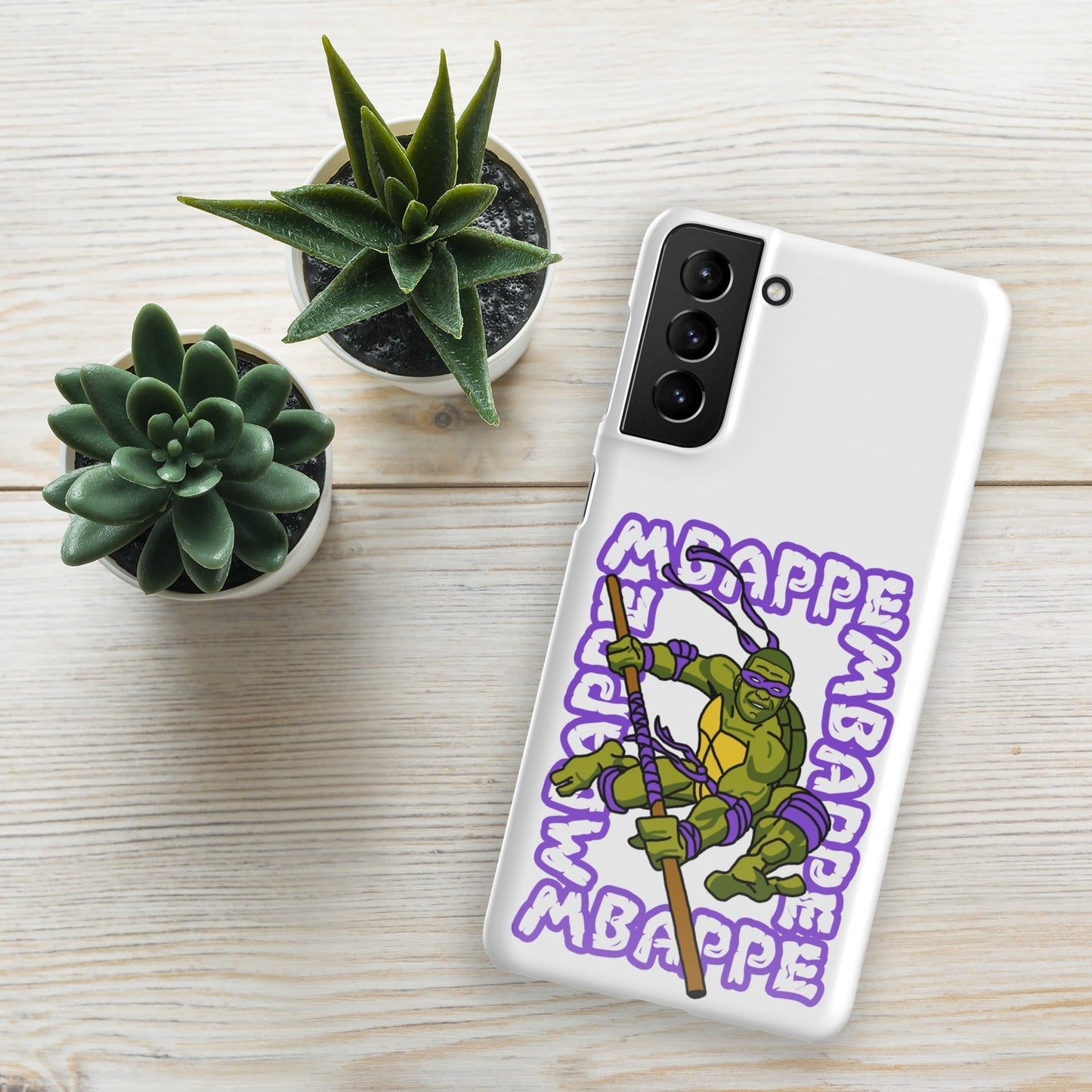 Kylian Mbappe Purple Ninja Turtle Donatello Snap case for Samsung® Glossy Samsung Galaxy S21 Plus Mobile Phone Cases Football Kylian Mbappe Ninja Turtles PSG Real Madrid Next Cult Brand