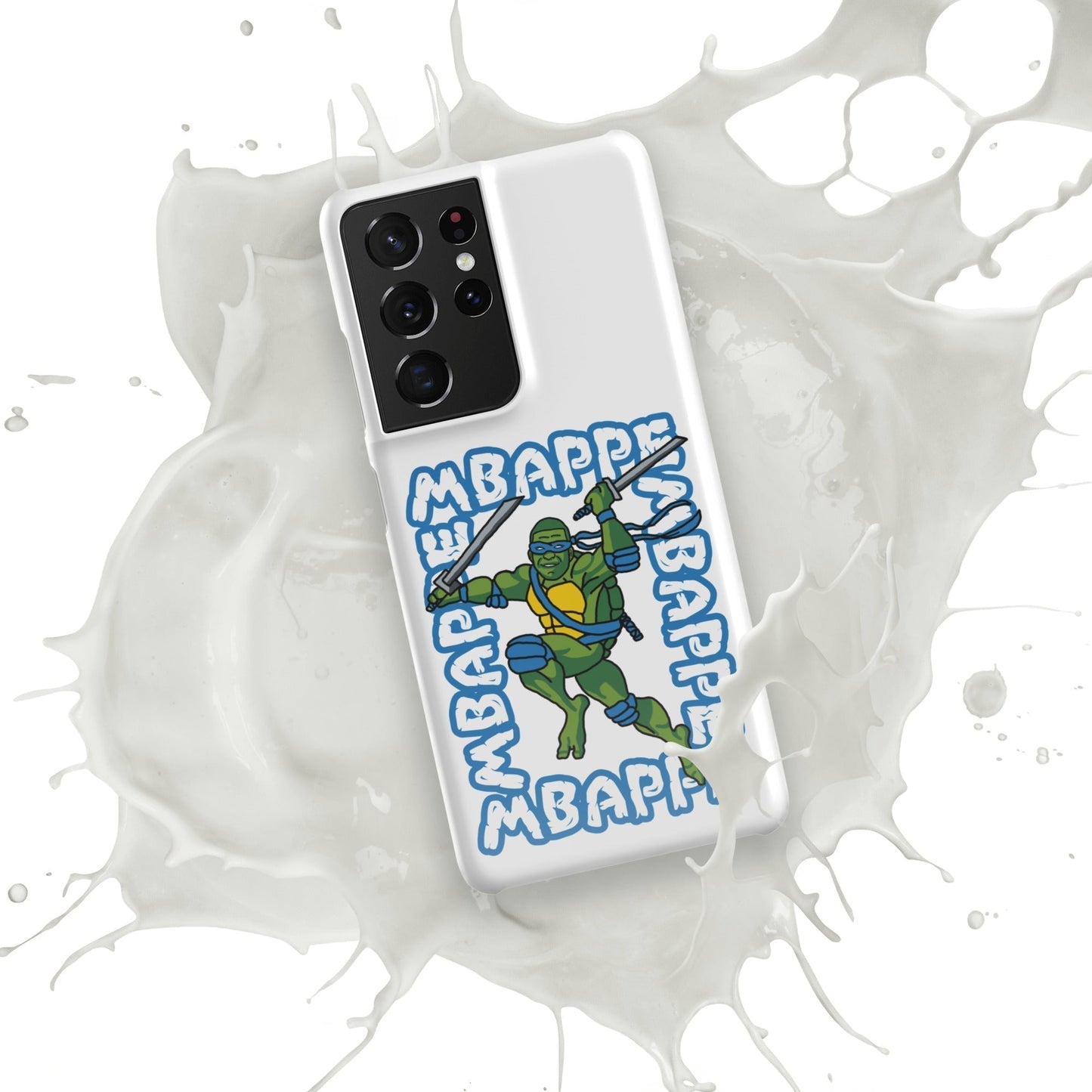 Kylian Mbappe Blue Ninja Turtle Leonardo Snap case for Samsung® Mobile Phone Cases Football Kylian Mbappe Ninja Turtles PSG Real Madrid Next Cult Brand