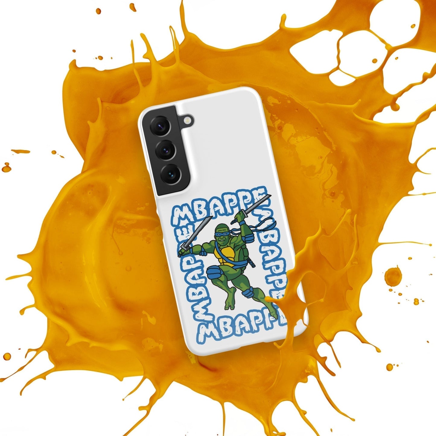 Kylian Mbappe Blue Ninja Turtle Leonardo Snap case for Samsung® Mobile Phone Cases Football Kylian Mbappe Ninja Turtles PSG Real Madrid Next Cult Brand